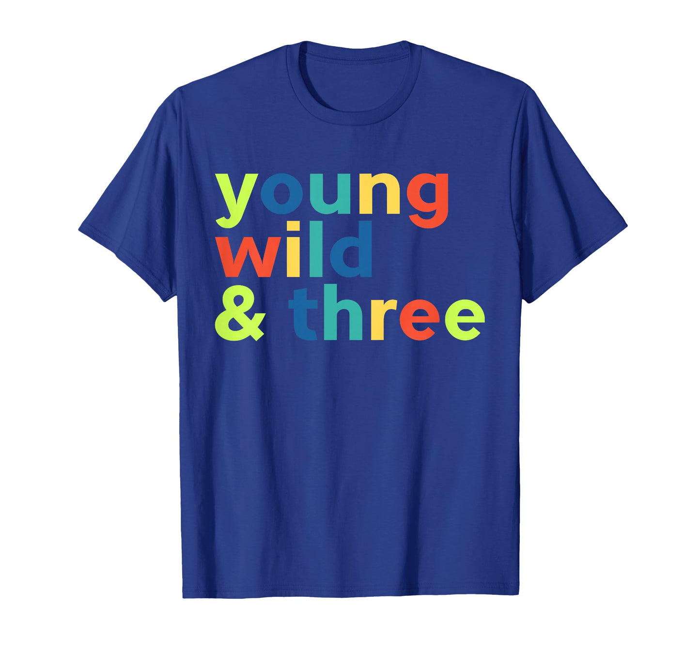 Kids 3rd Birthday Boy - Funny Young Wild & Three T-Shirt