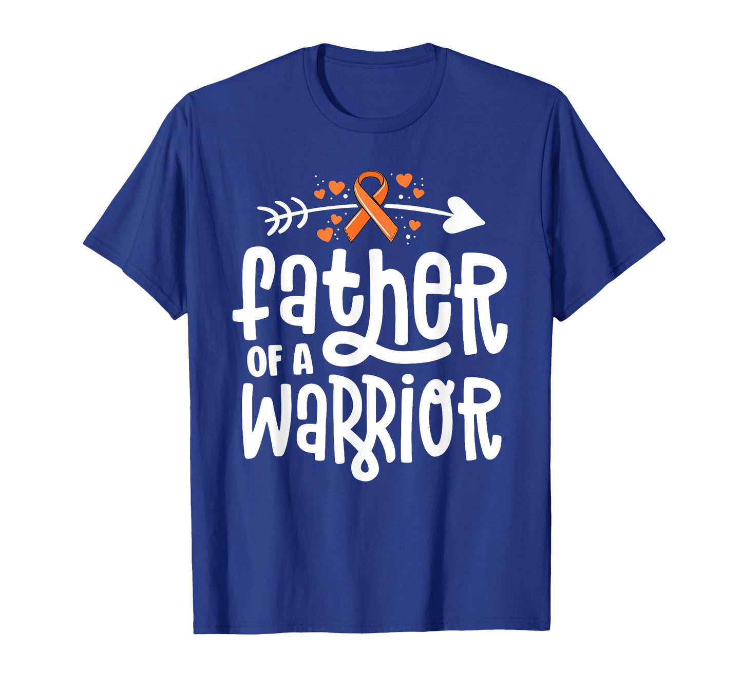 Father Of A Warrior Dad Family Leukemia Cancer Awareness T-Shirt