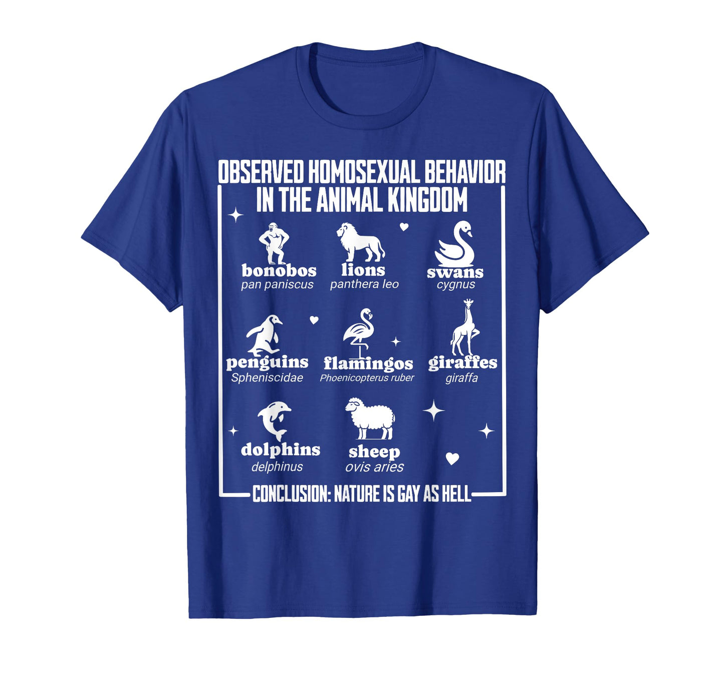 Nature Is Gay Funny LGBTQ Pride Month Animals Parade Queer T-Shirt
