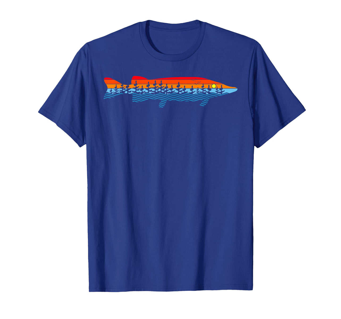 Vintage Nature Outdoor Fishing - Fisher Chain Pickerel T-Shirt