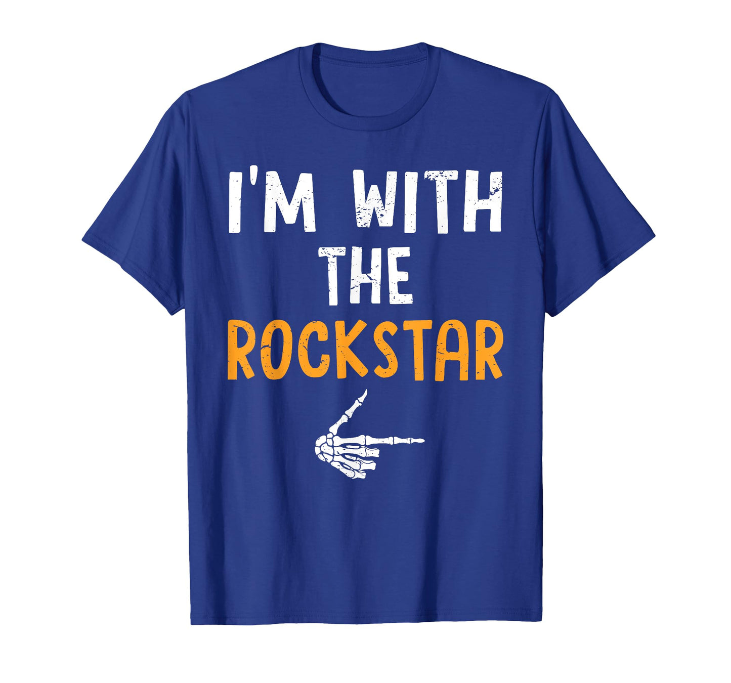 I'm with The Rockstar Costume Halloween Matching Couple T-Shirt