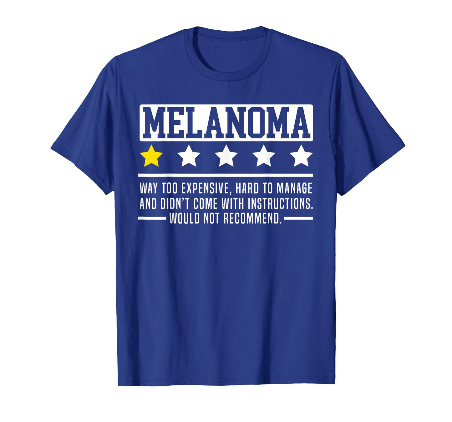 Melanoma Warrior Skin Cancer Melanoma Awareness T-Shirt