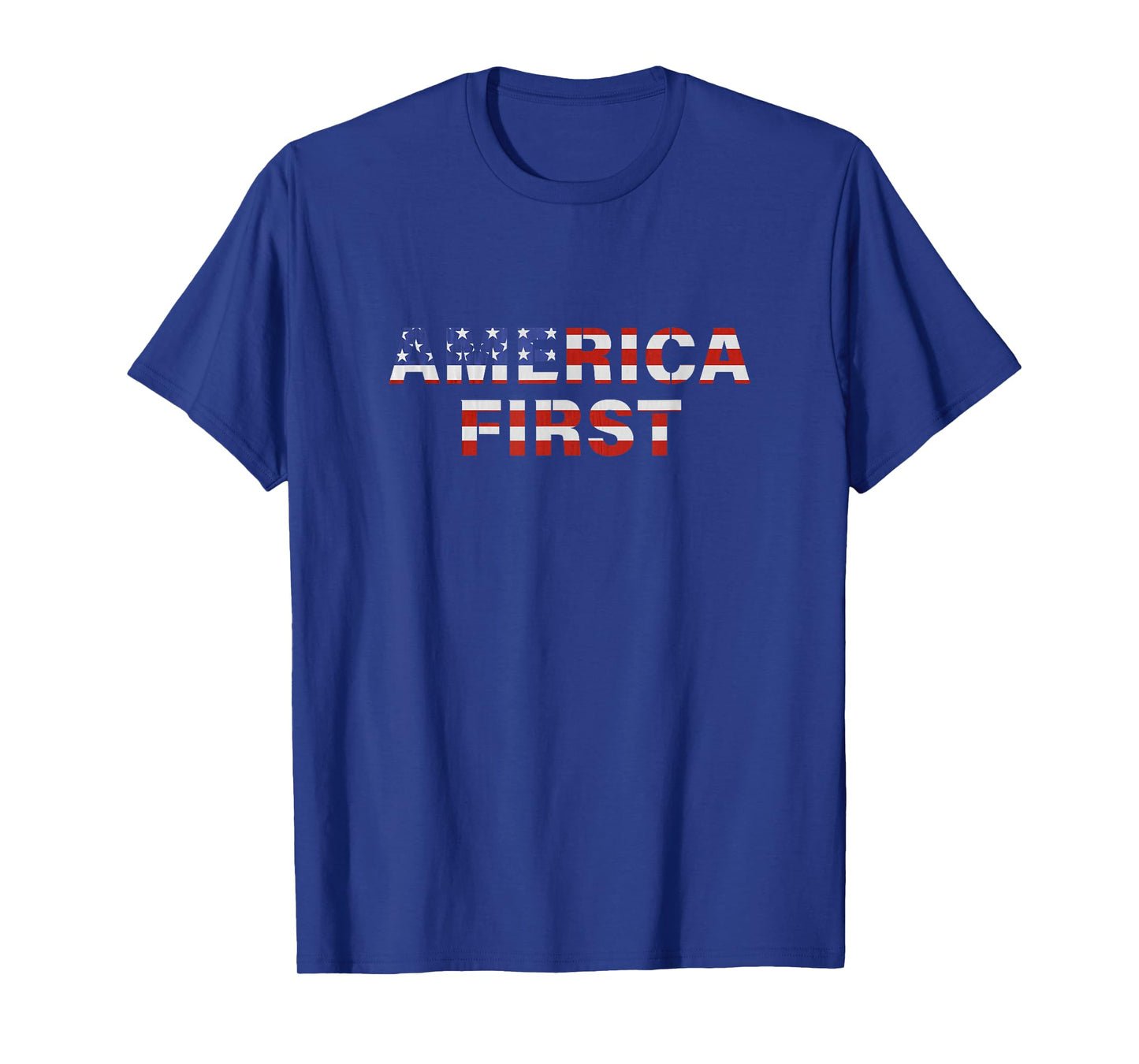 America First USA US Flag Patriotic 4th July Men Women Kids T-Shirt