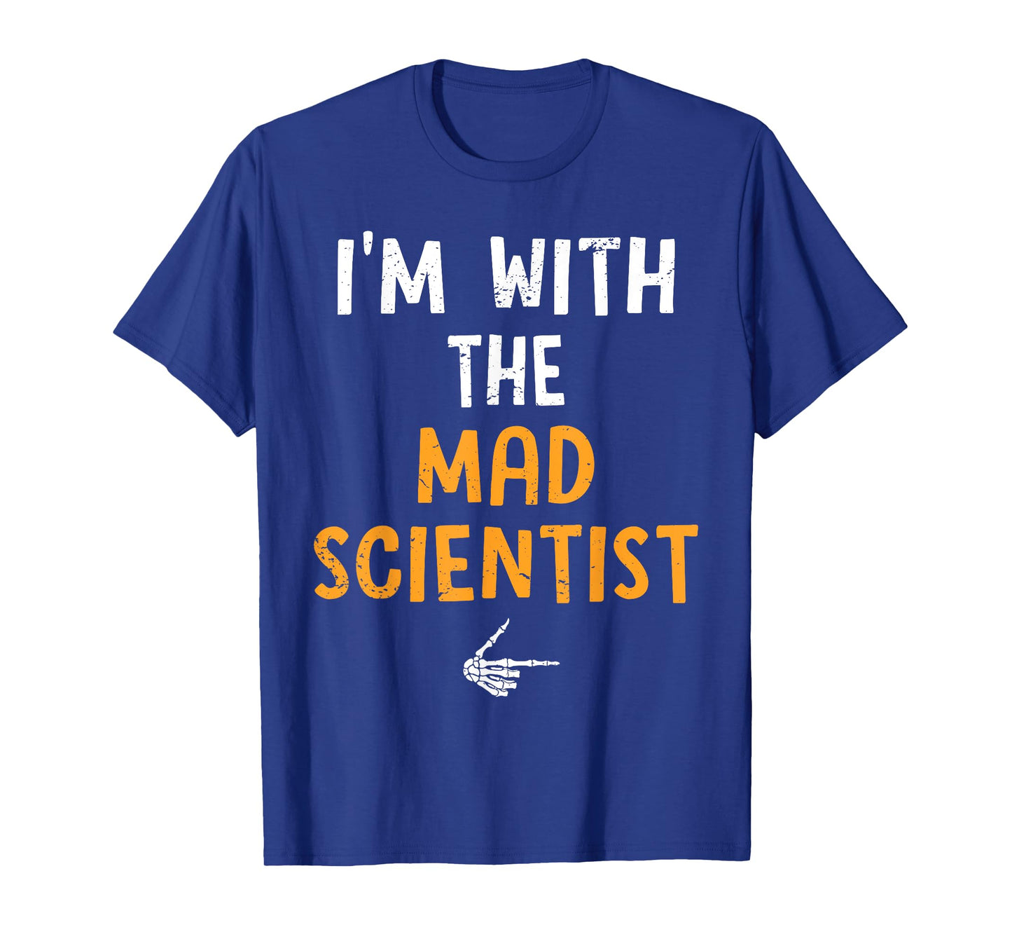 I'm with The Mad Scientist Costume Halloween Matching Couple T-Shirt