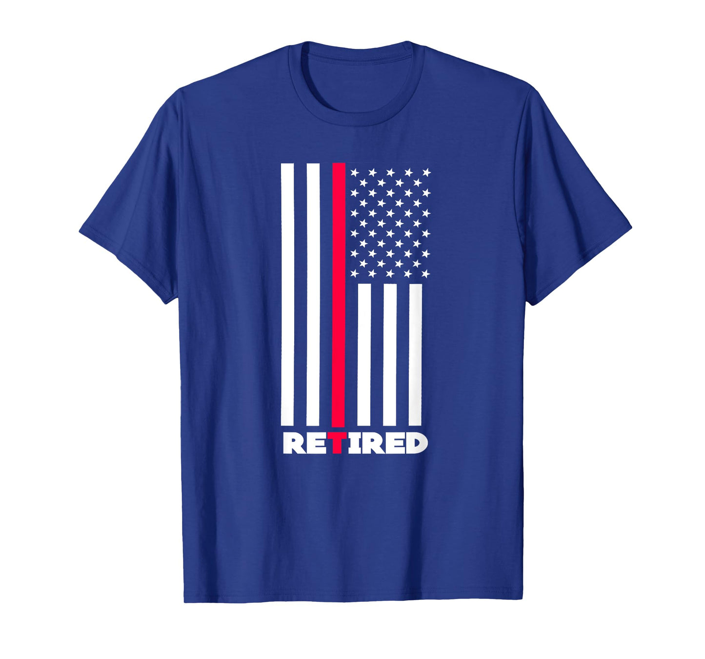 Thin Red Line Retired Firefighter Retirement Gifts Women Men T-Shirt