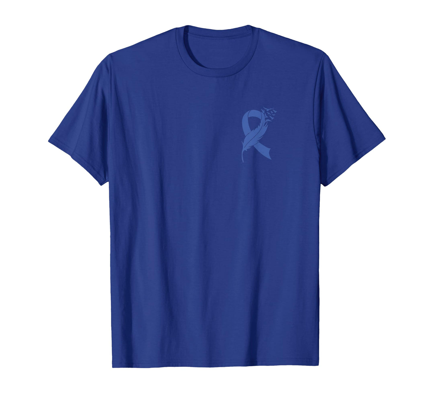 Colon Cancer Awareness Blue Ribbon Colorectal Warrior T-Shirt