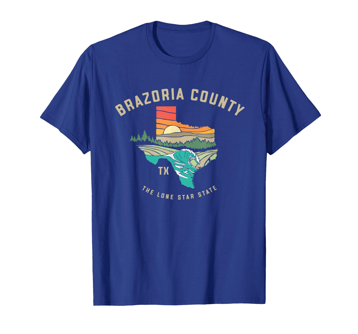 Brazoria County Texas Outdoors Vintage Nature Design T-Shirt