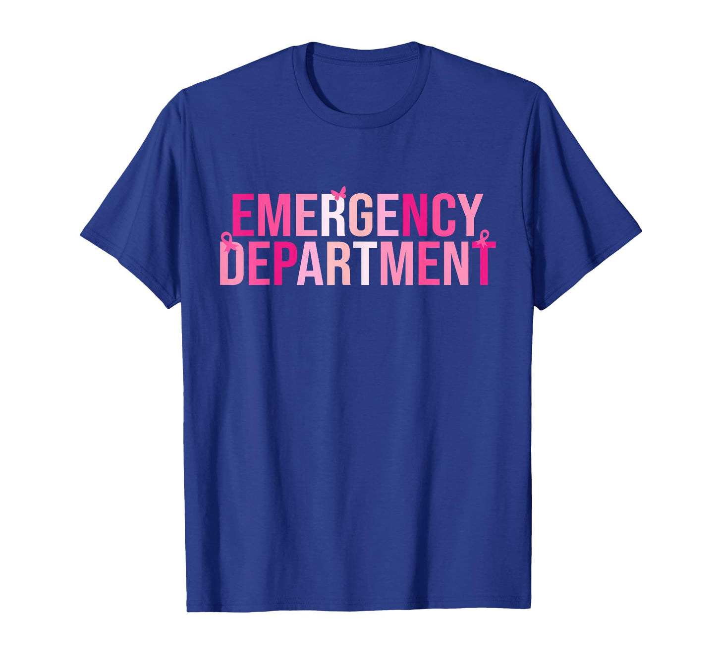 Emergency Department Emergency Room Nurse Breast Cancer T-Shirt