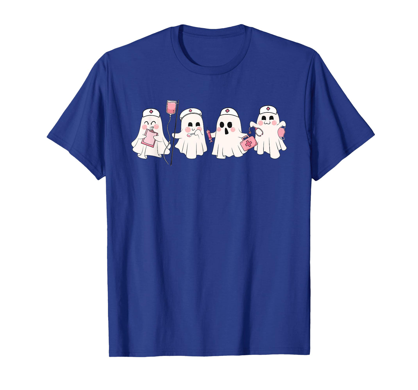 Funny Ghost Spooky Nurse Halloween Cute RN Nurse T-Shirt