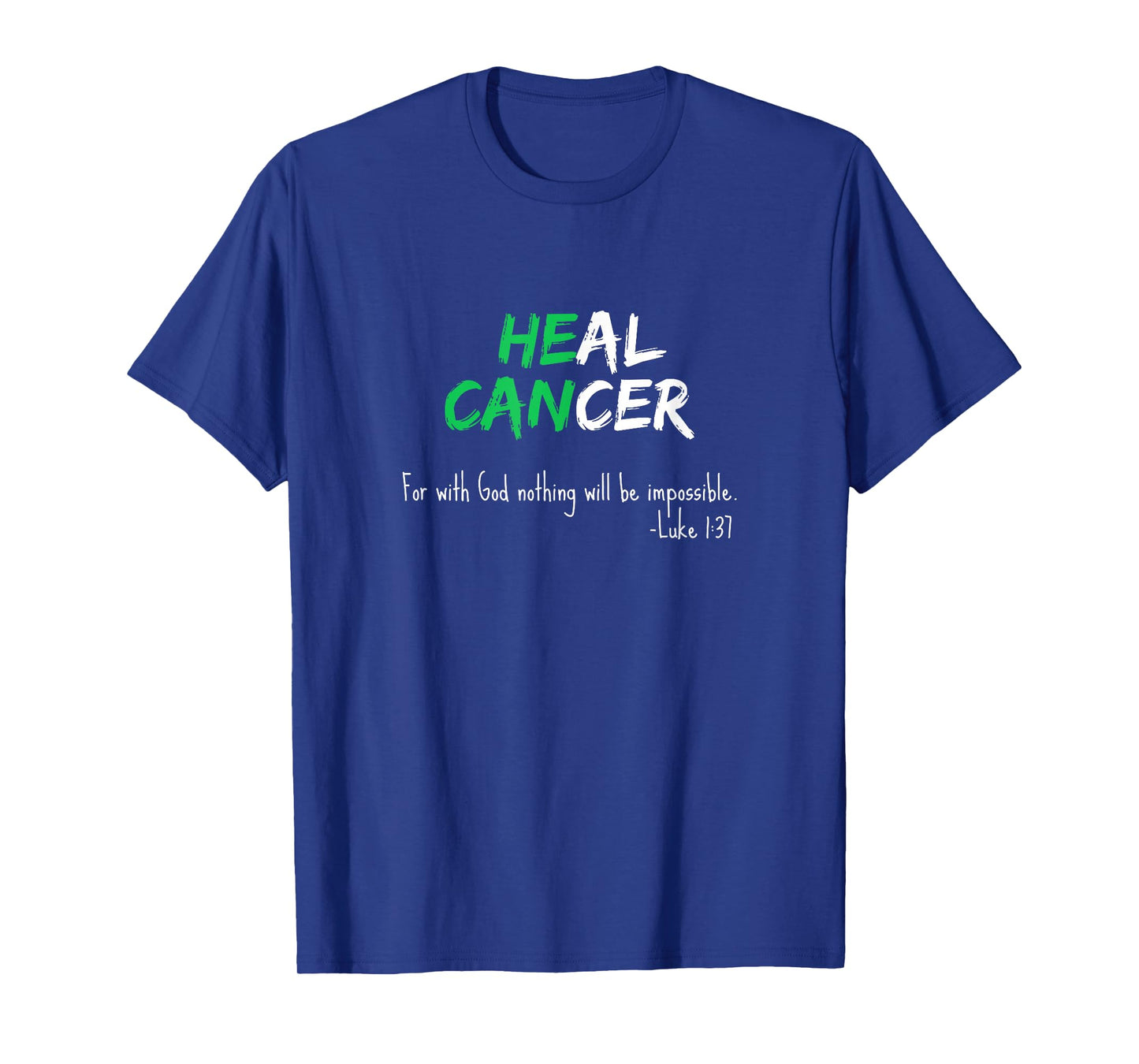 Liver Cancer Awareness Green / Bible Verse Heal Christian T-Shirt