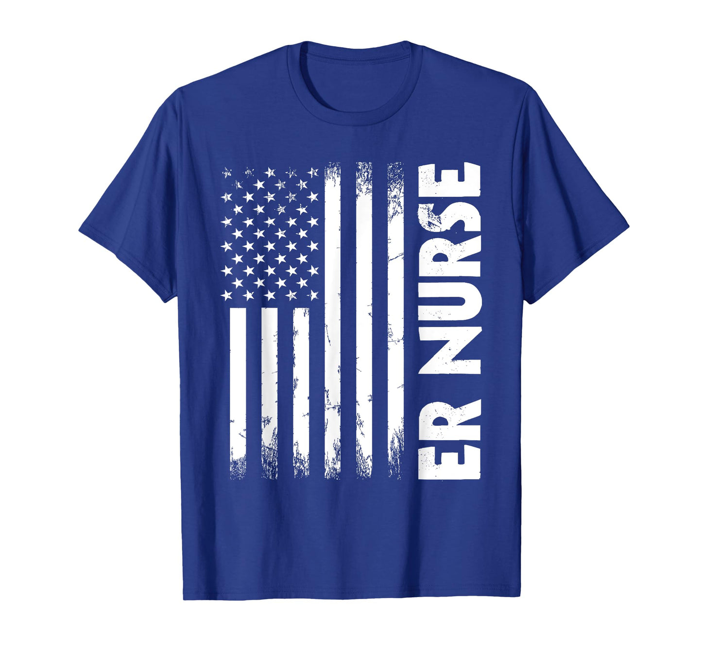 Patriotic Registered ER Nurse USA Flag Nursing RN Healthcare T-Shirt