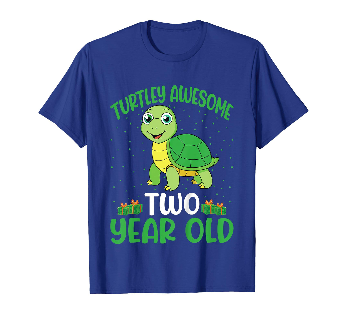 Kids Turtley Awesome Two Year Old Cute Turtle 2nd Birthday Kids T-Shirt