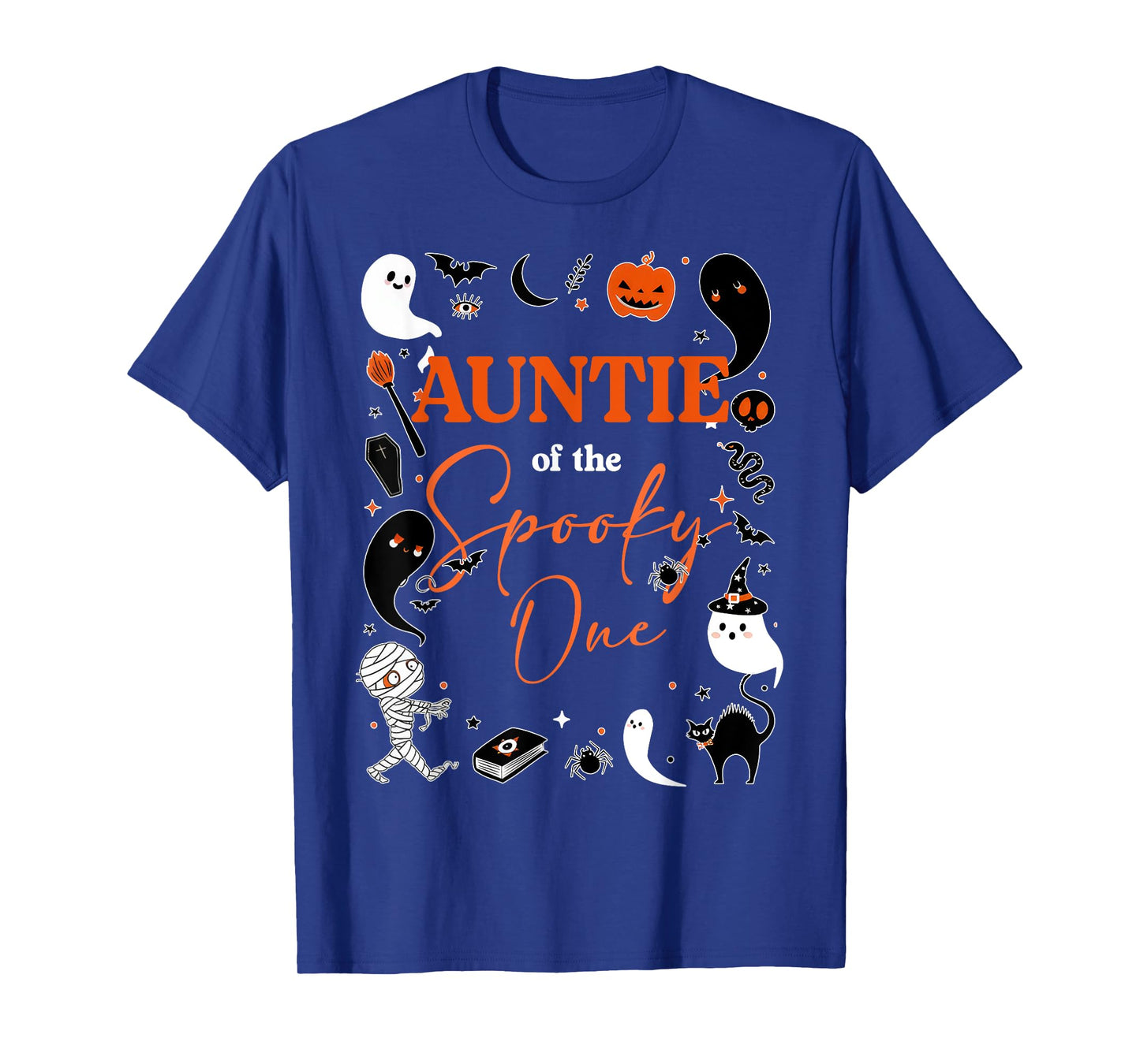 Auntie of The Spooky One Girl First Birthday Pink Halloween T-Shirt