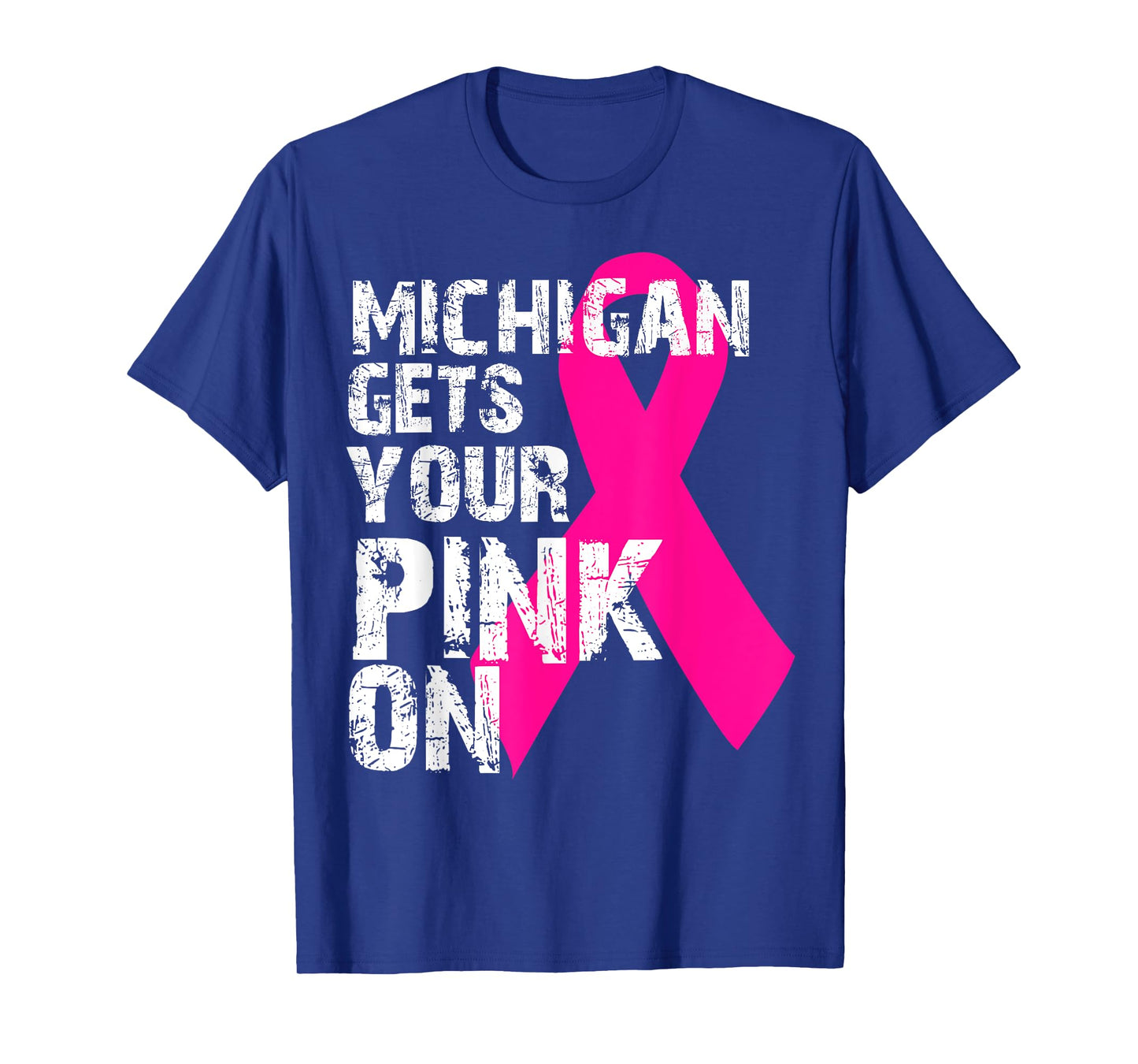 Breast Cancer Awareness Tshirt Survivor Fight Like MICHIGAN T-Shirt