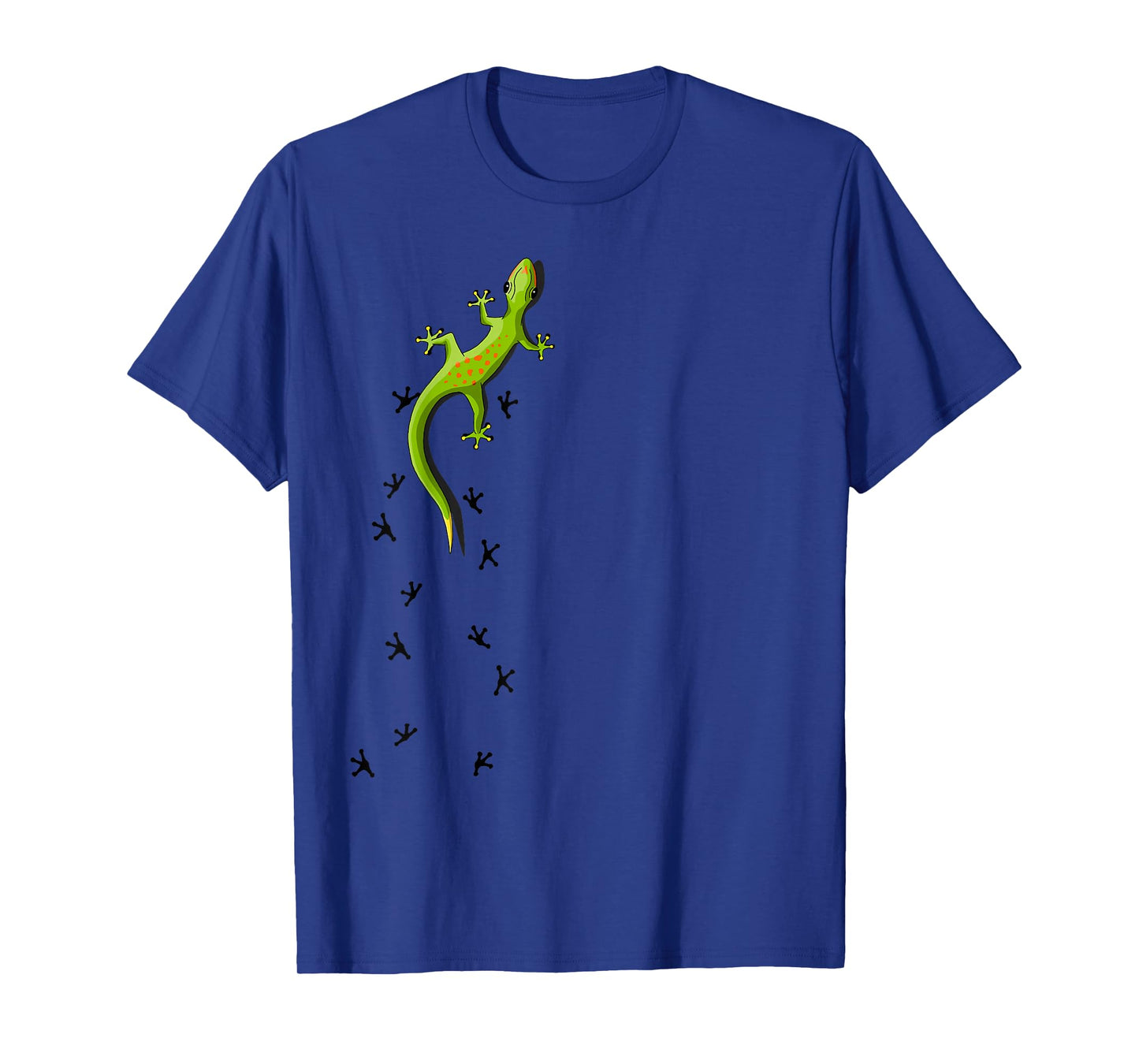 Casual Salamander Reptile with Traces Climbing Gecko T-Shirt
