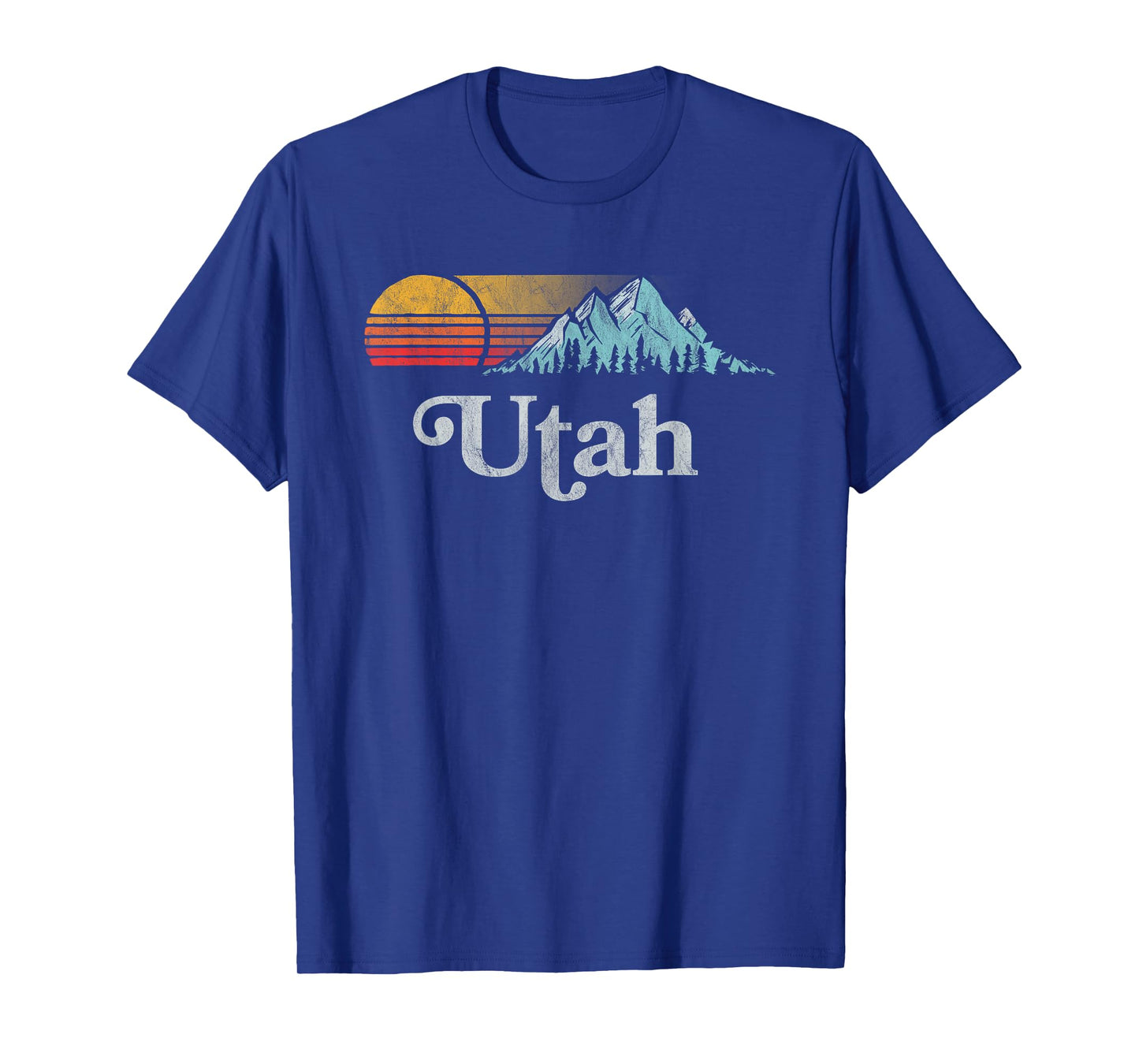 Utah Vintage Mountain Sunset Eighties Retro Graphic T-Shirt