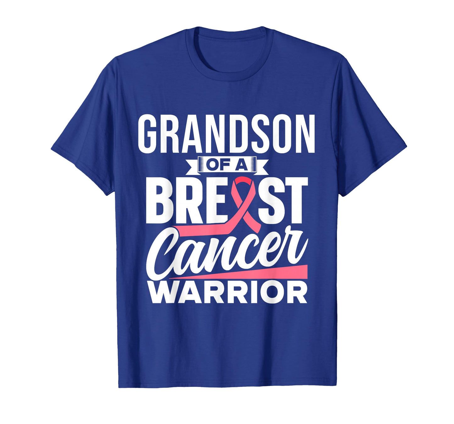 Grandson Of A Breast Cancer Warrior Support Breast Cancer T-Shirt