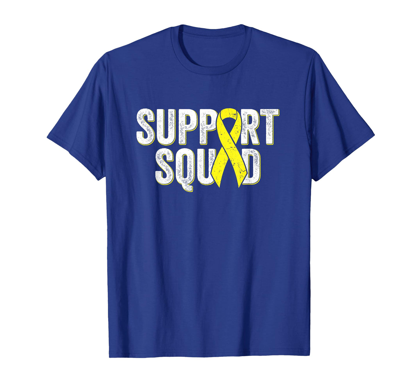 Ewing's Sarcoma Support Squad - Yellow Awareness Ribbon T-Shirt