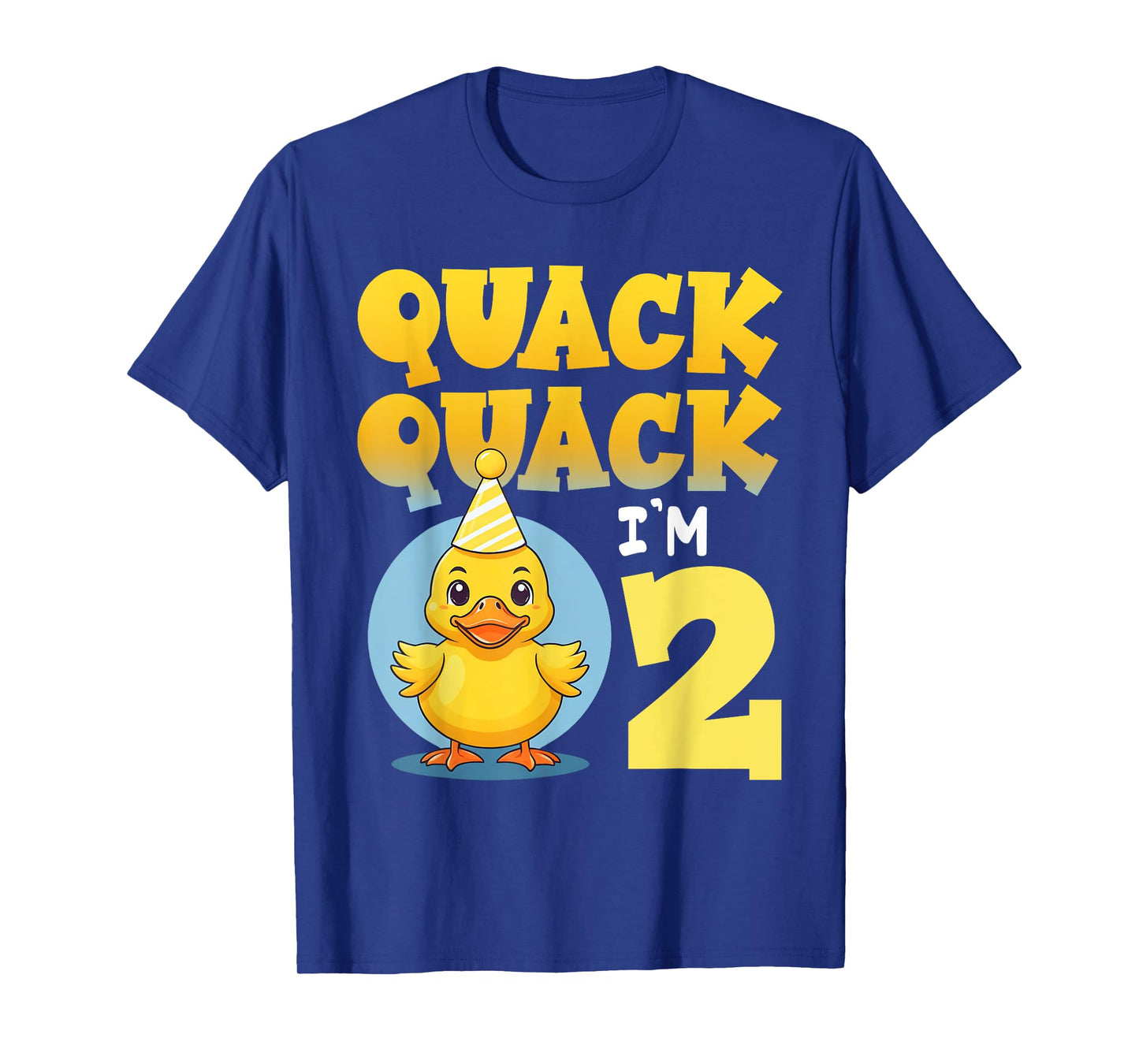 Quack Quack I'm 2 Year Old 2nd Birthday Duck Boys Girls Kids T-Shirt