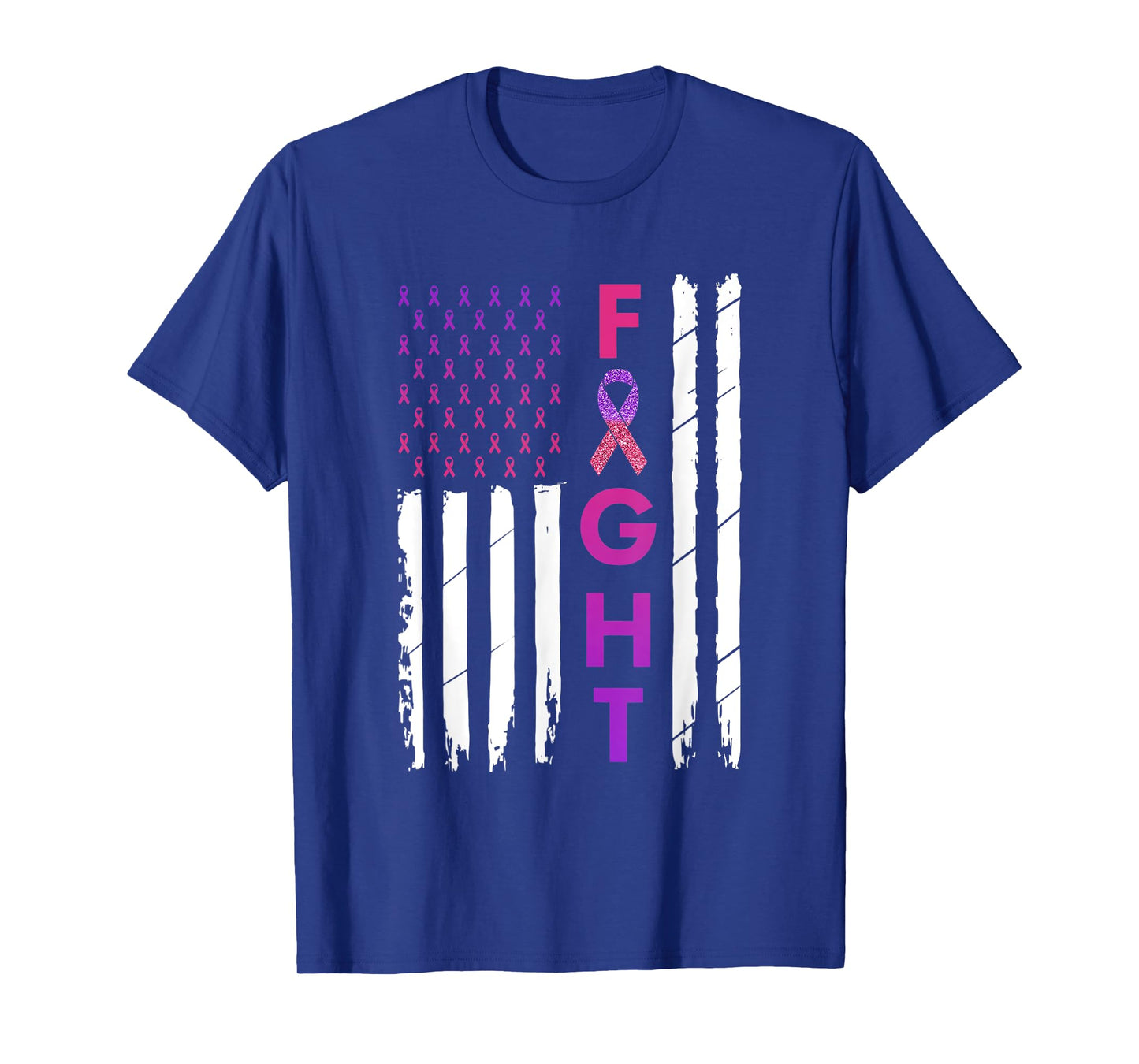 Breast Cancer & Domestic Violence Awareness Fight Survivor T-Shirt