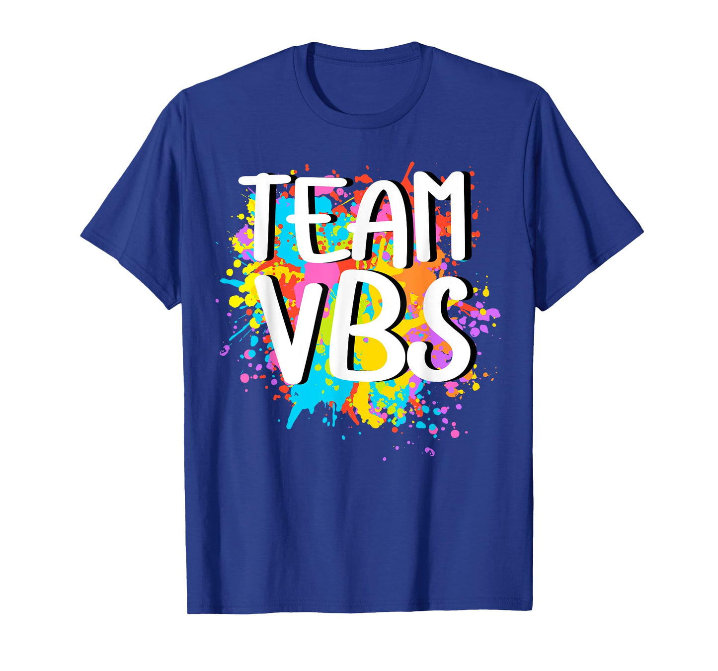 Team VBS Vacation Bible School I Love Paint Splatter Artist T-Shirt