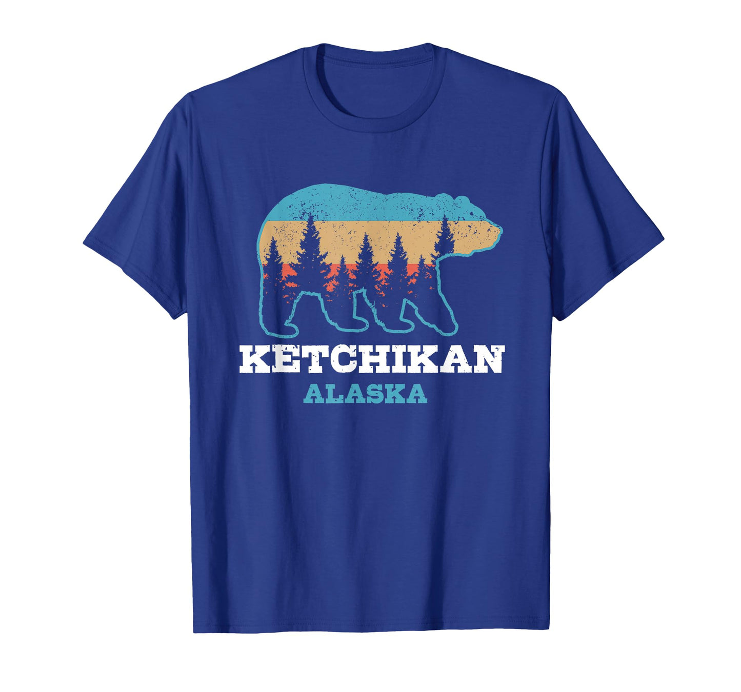 Ketchikan Alaska Vintage Grizzly Bear Nature Souvenir Gift T-Shirt