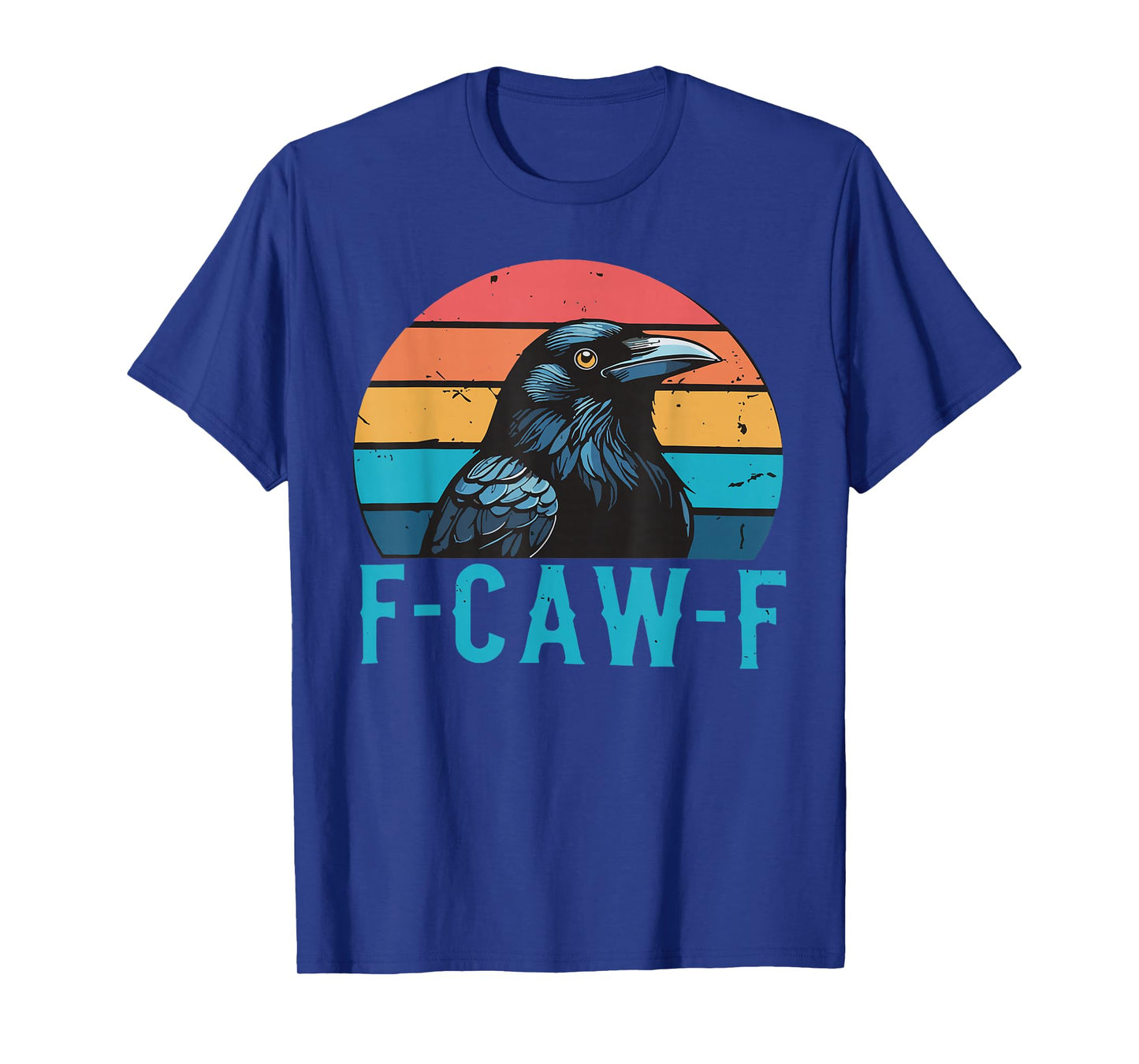 F-Caw-F Funny Halloween Crow Gothic Moon Design T-Shirt
