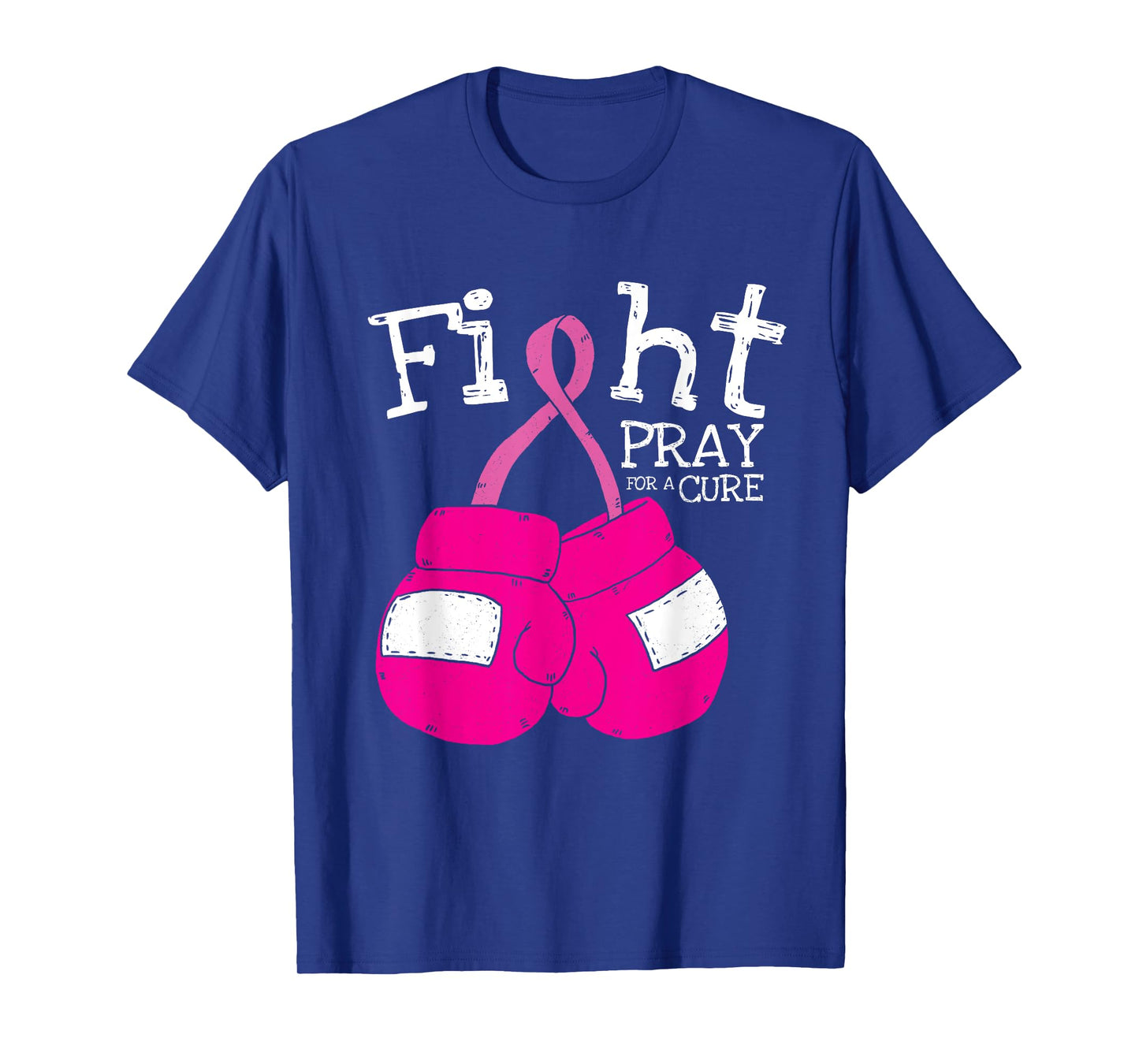 Pink Ribbon Fight Inspirational Breast Cancer Awareness Gift T-Shirt