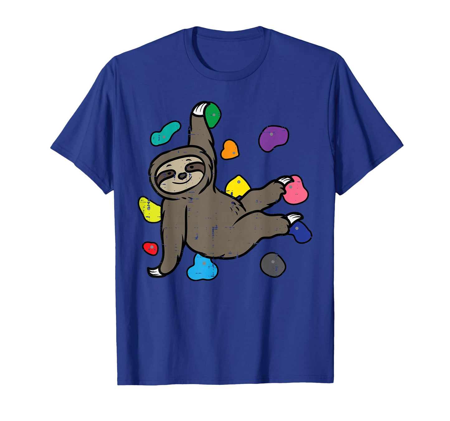 Rock Climbing Sloth Cute Climber Boys Girls Kids Women Men T-Shirt