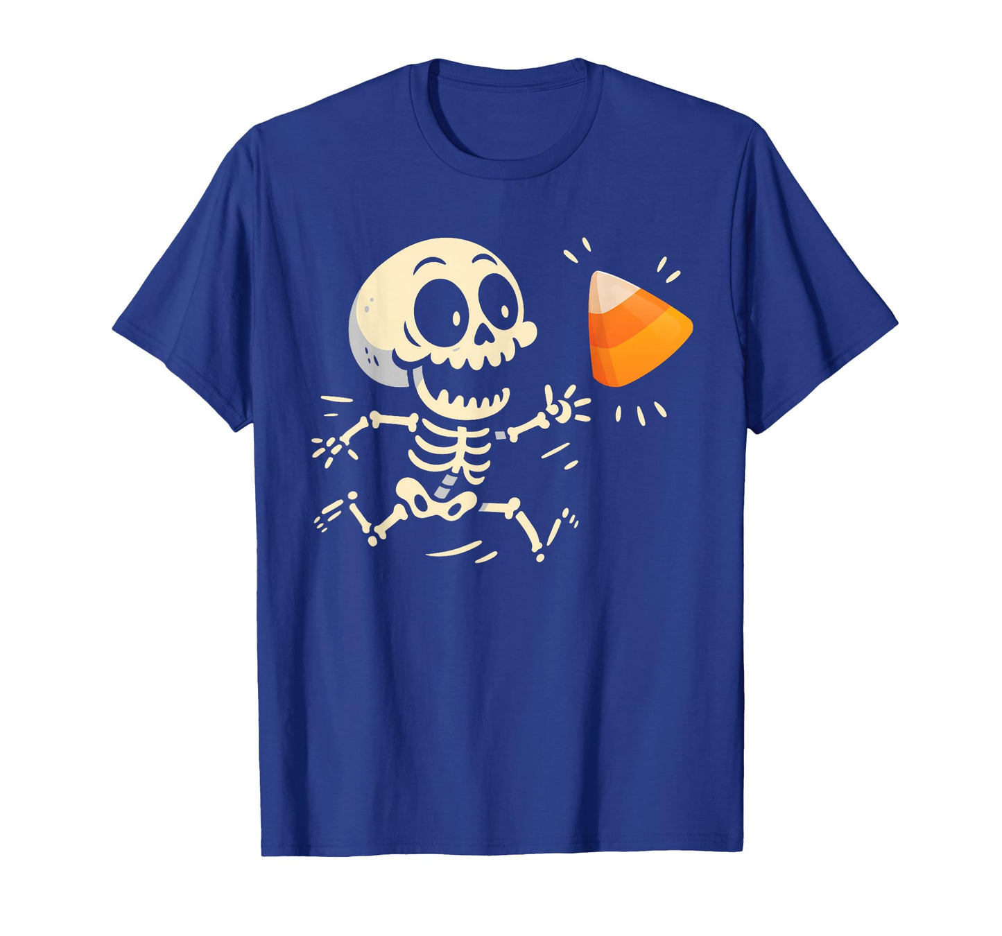 Funny Halloween Skeleton Candy Corn Costume Kids Boys Girls T-Shirt