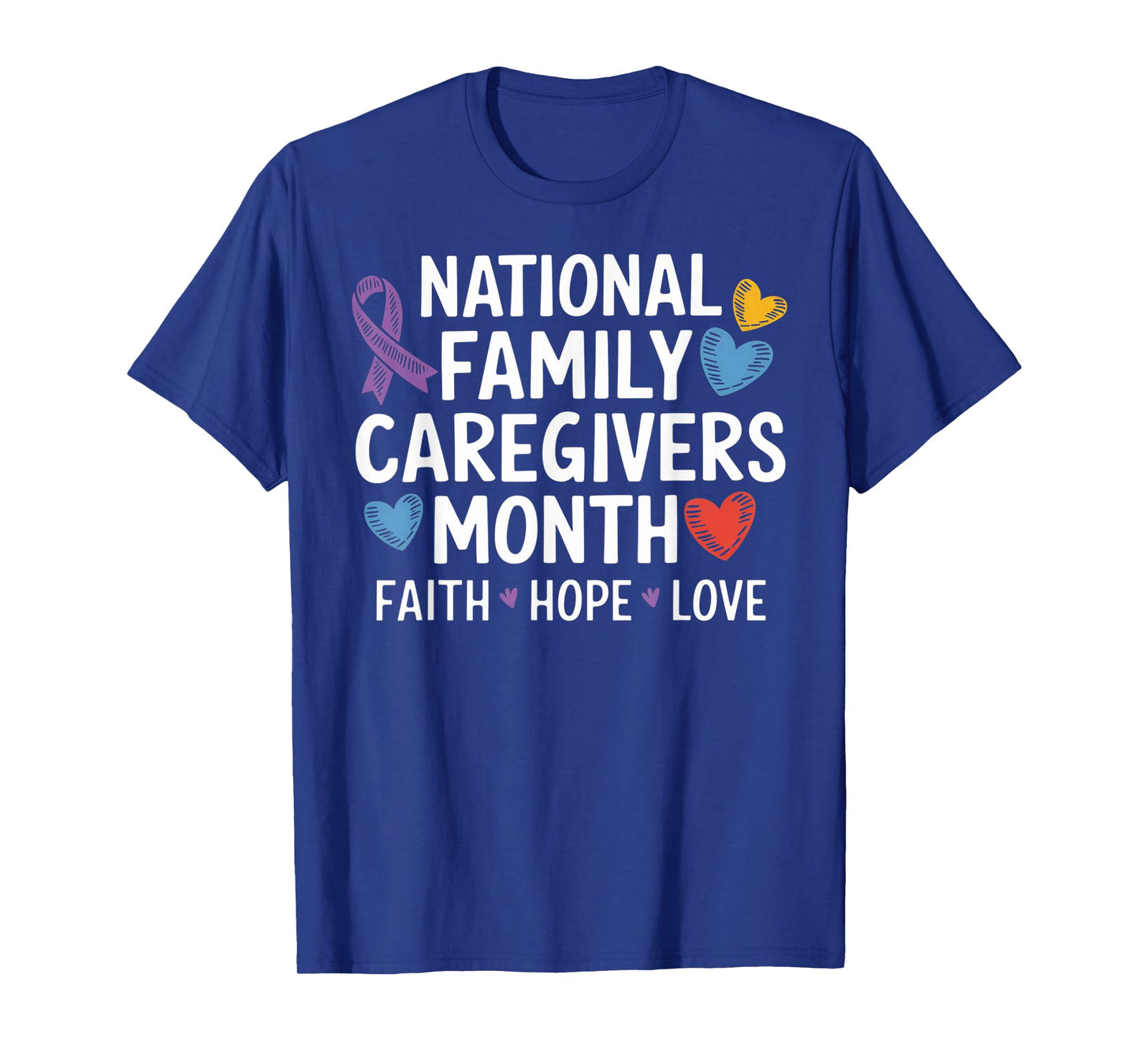 Purple Ribbon Shirt - National Family Caregivers Month T-Shirt