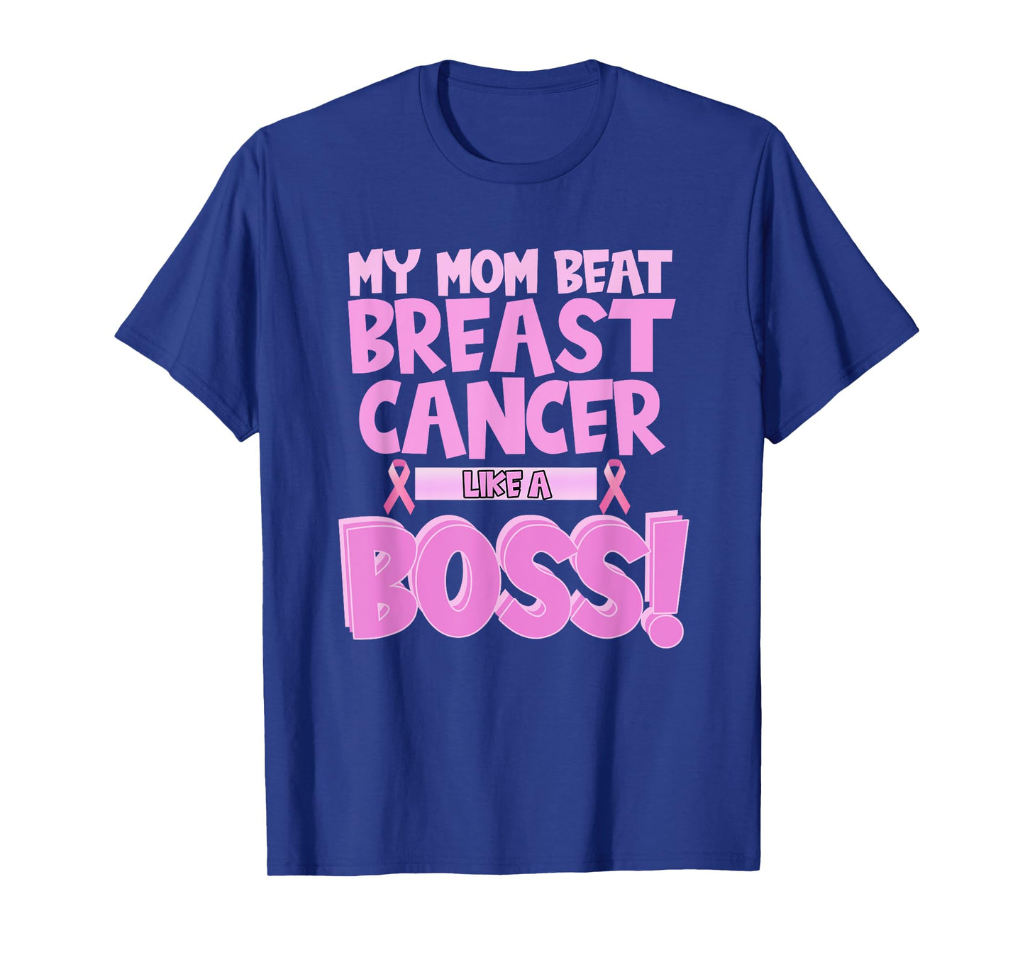 My Mom Beat Breast Cancer - Survivor Awareness T-Shirt