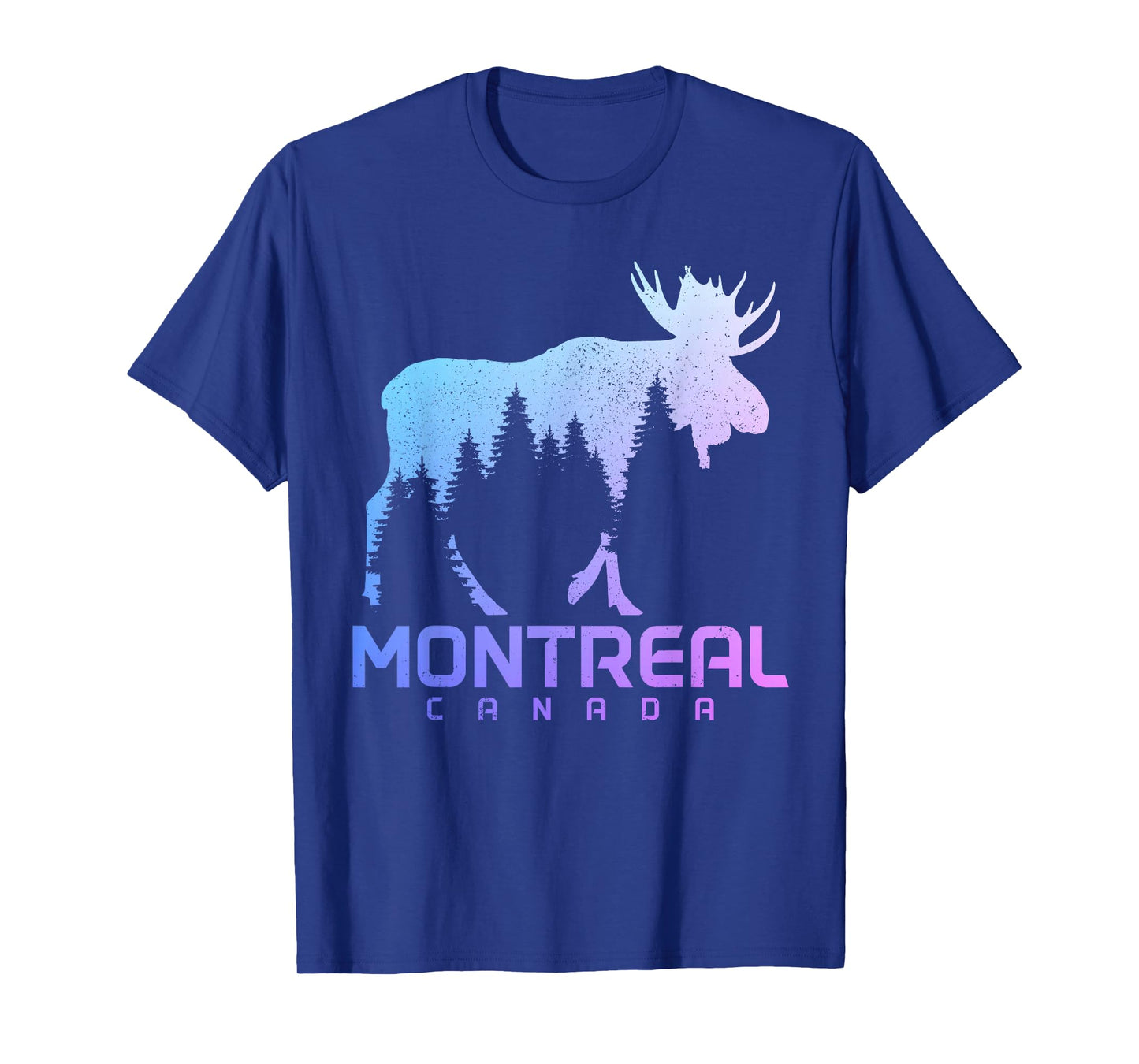 Montreal Quebec Canada Vintage Moose Souvenir T-Shirt