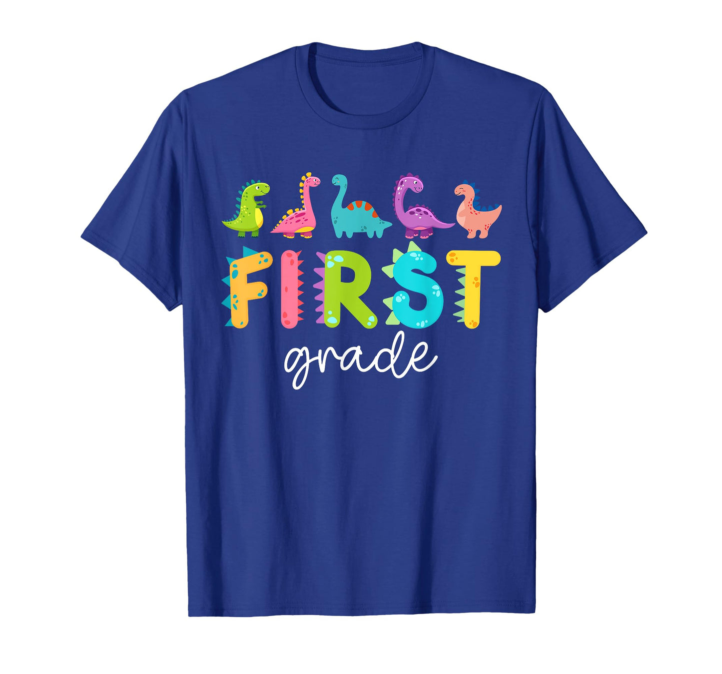 First Grade Dinosaurs Back To School 1st Grade Teacher T-Shirt