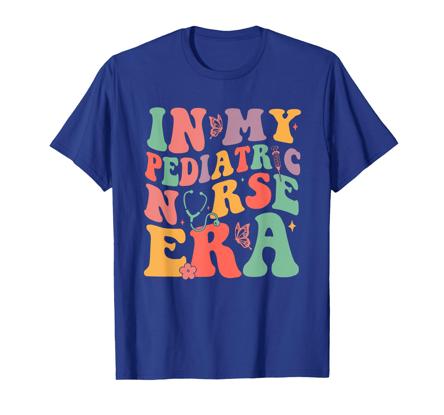 Groovy In My Pediatric Nurse Era School Nurse Week 2024 T-Shirt