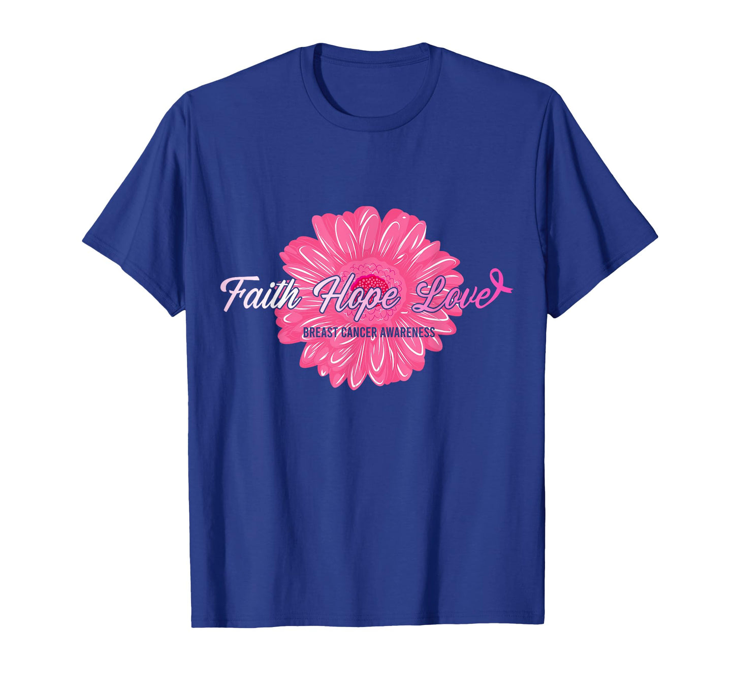 Faith Hope Love Inspirational Breast Cancer Awareness Gifts T-Shirt