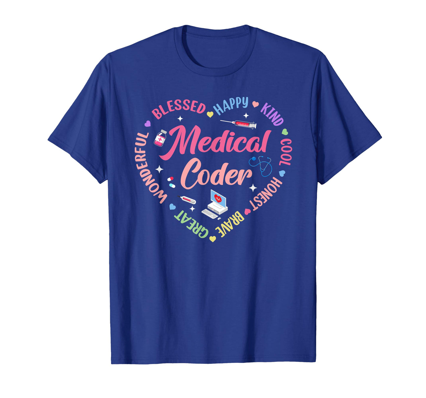 Medical Coder Heart Hospital Nurse Coder And Biller T-Shirt