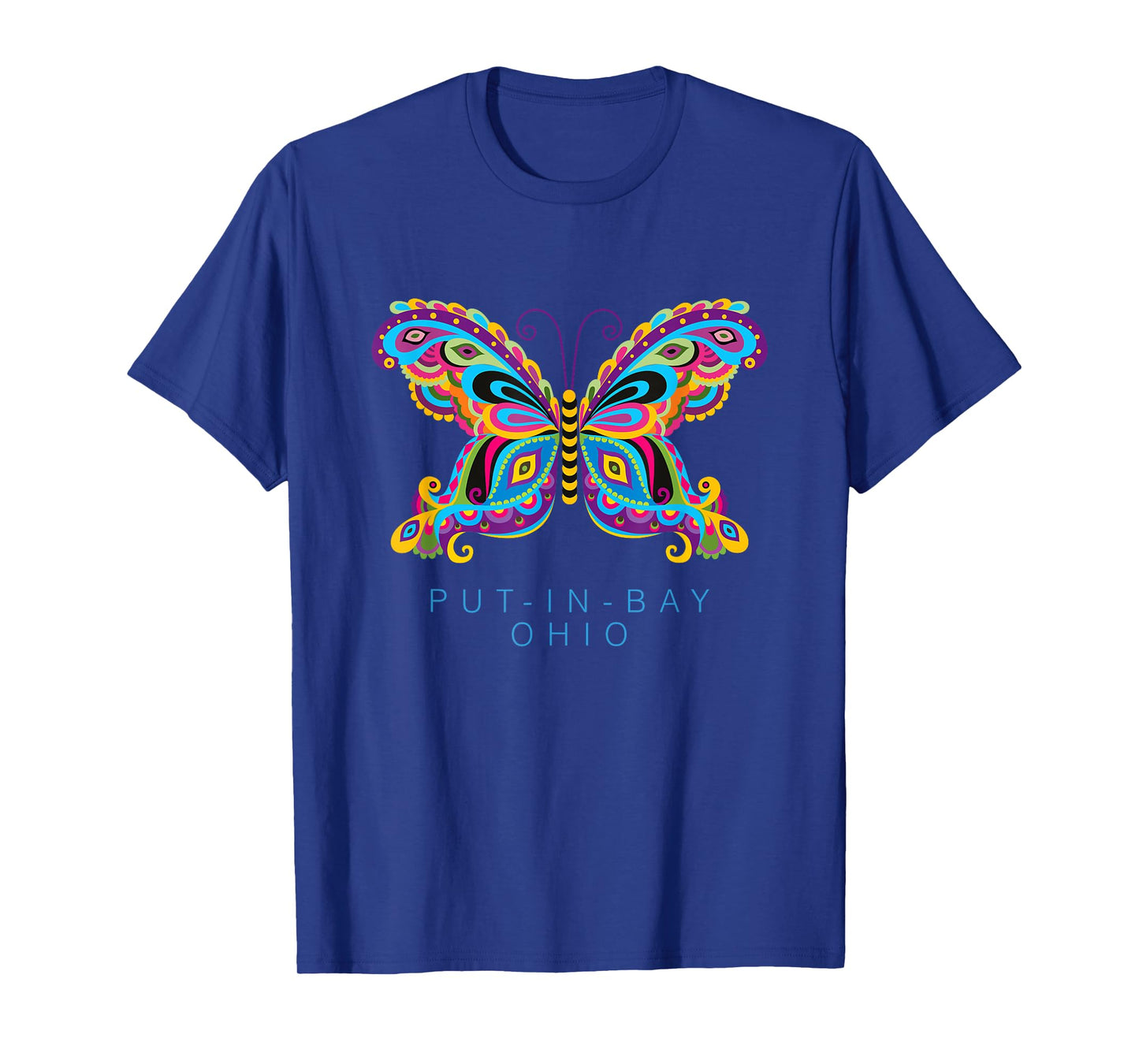 Put-in-bay Ohio Souvenir Butterfly Graphic T-Shirt