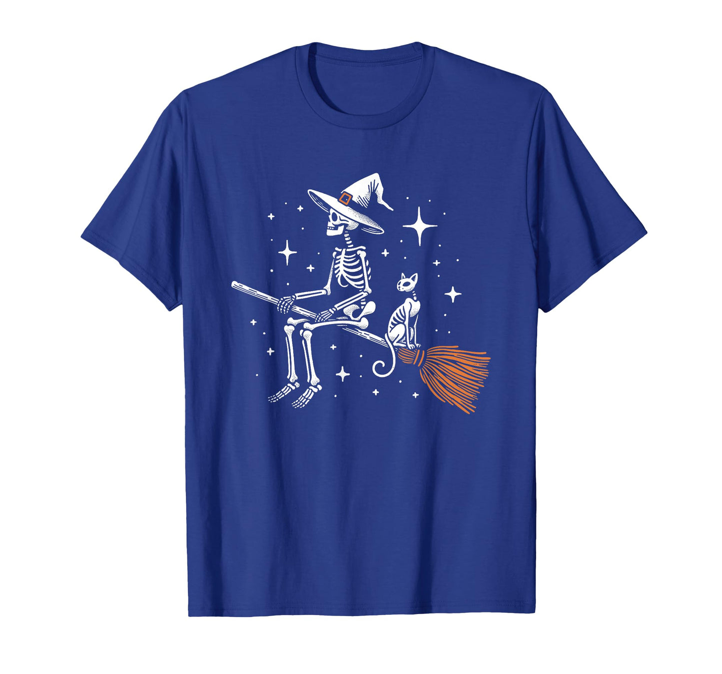 Halloween Skeleton and Cat T-Shirt