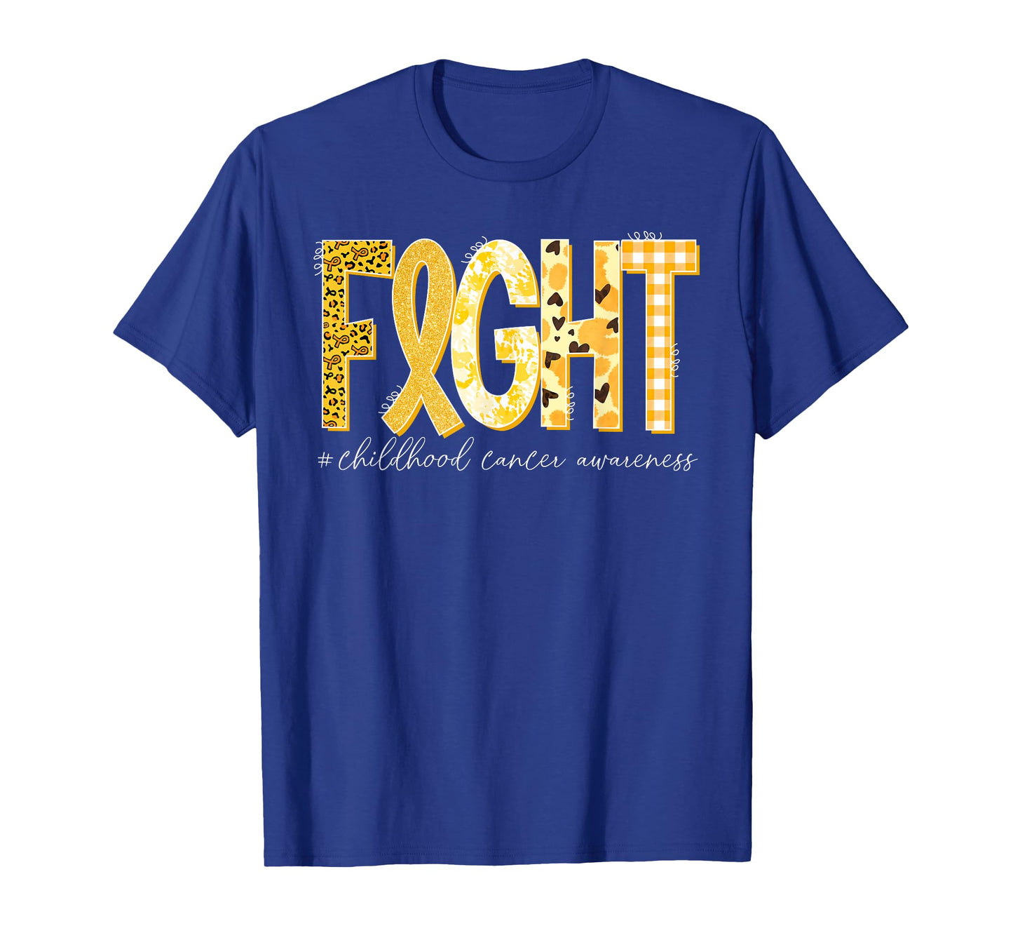 Fight Gold Ribbon Childhood Cancer Awareness T-Shirt