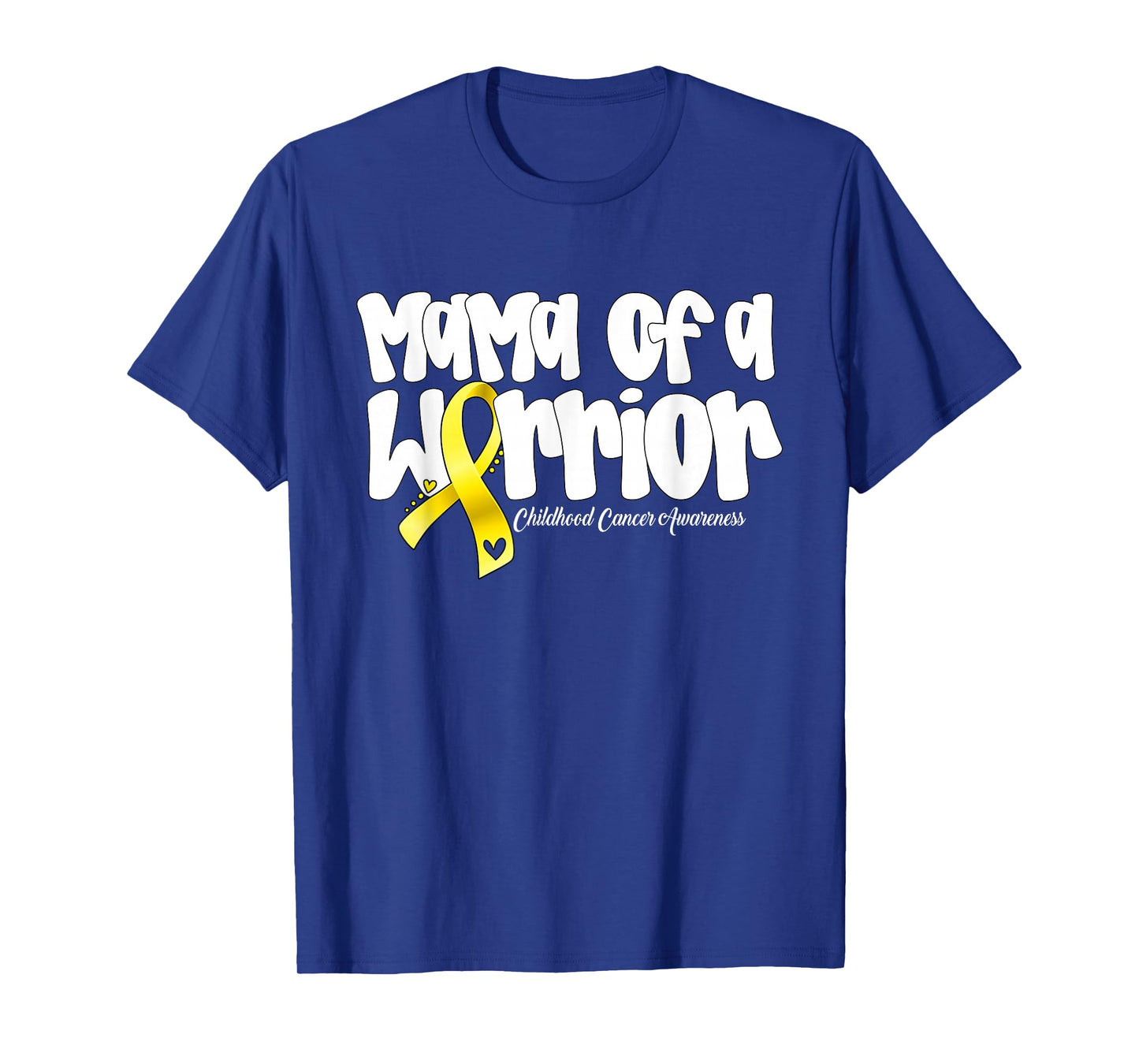 Mama of A Warrior Childhood Cancer Awareness Shirts Women T-Shirt