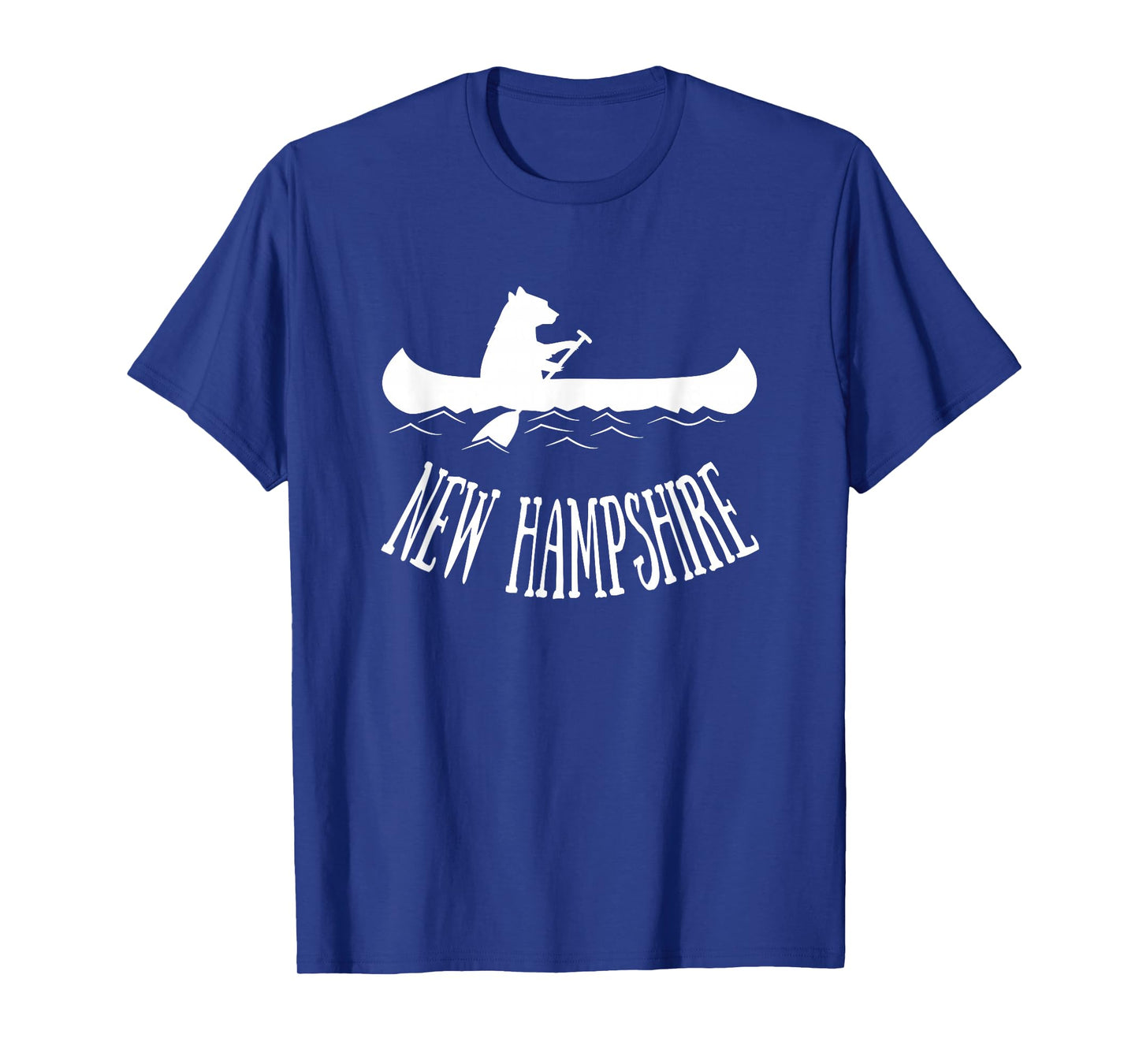 New Hampshire Shirt | NH Bear Canoe Lake t-shirt T-Shirt