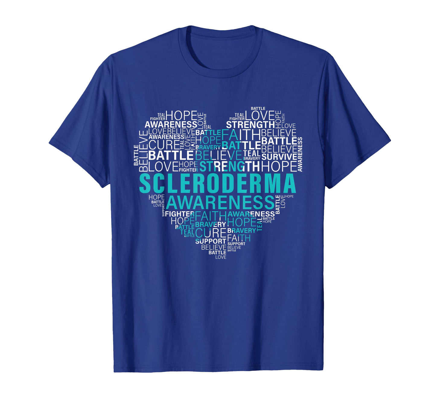 Scleroderma Awareness Fight Hope Support Strong Warrior T-Shirt