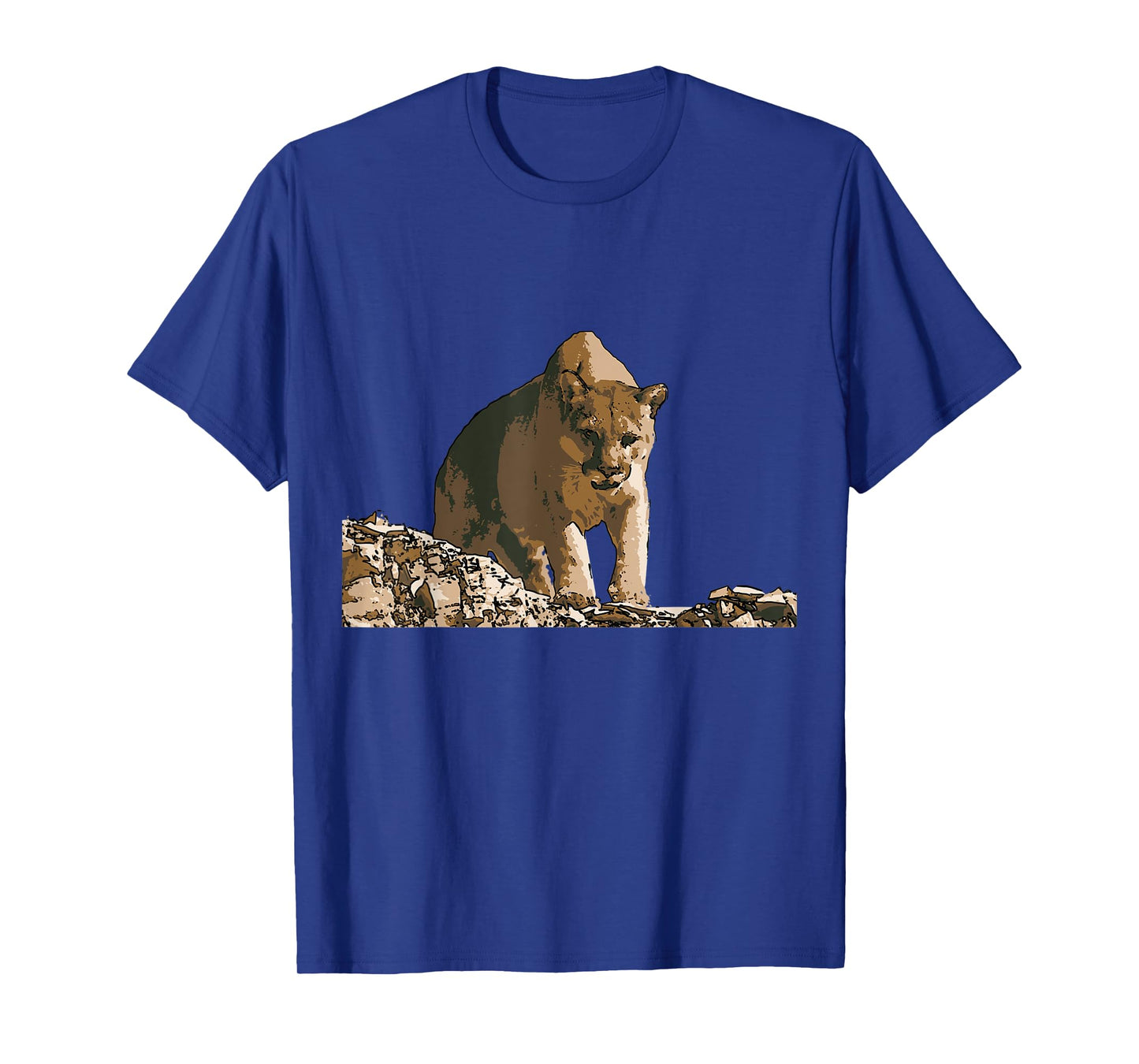 Mountain Lion Wildlife Poster T-Shirt