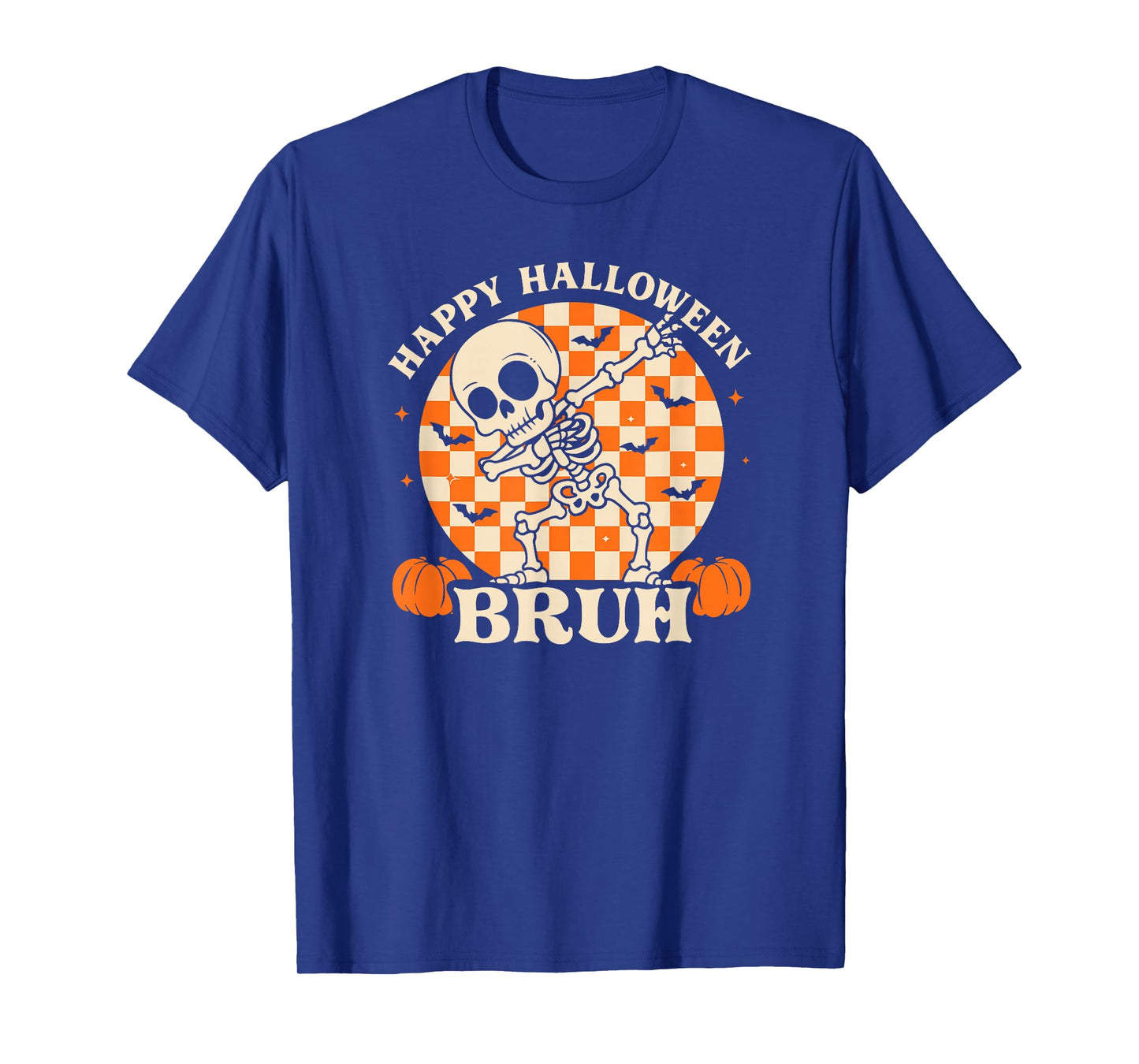 Funny Skeleton Dance Dab Halloween Bruh Cool Bros Dabbing T-Shirt