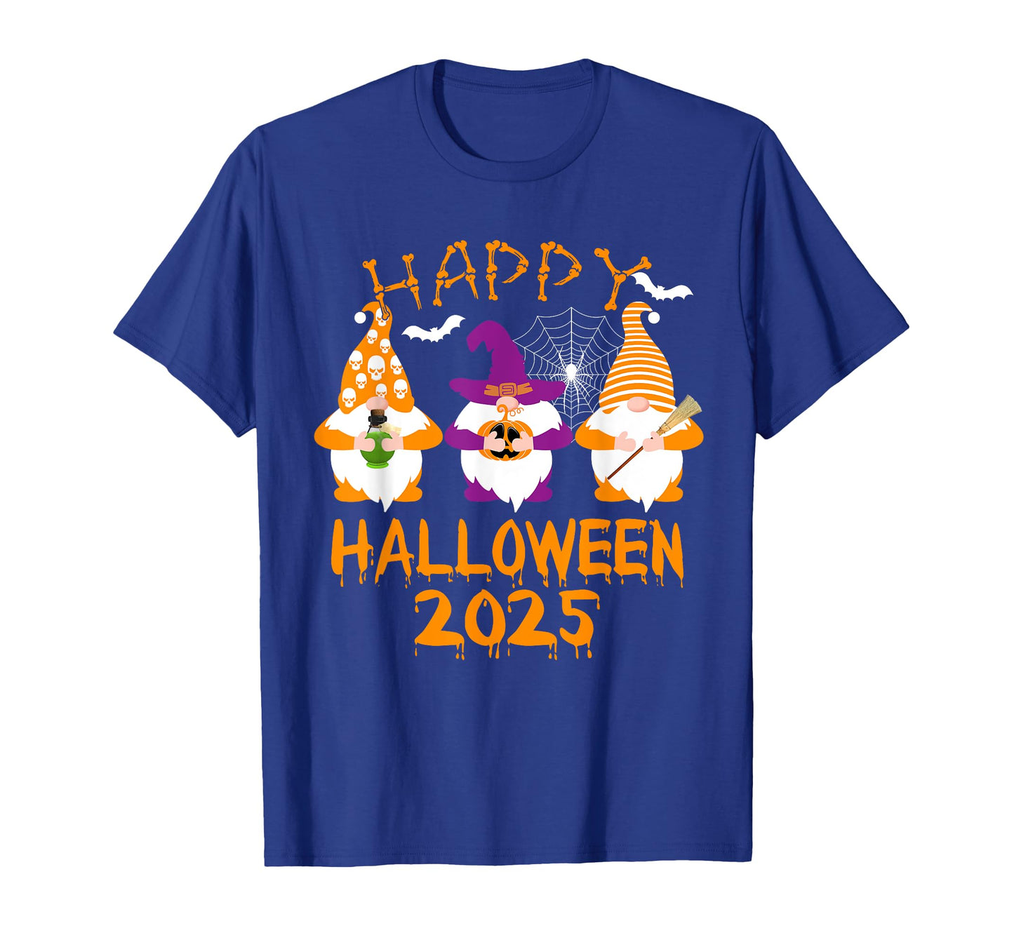 Happy Halloween 2025 Gnome Pumpkin Gnomes for Men Women Kids T-Shirt