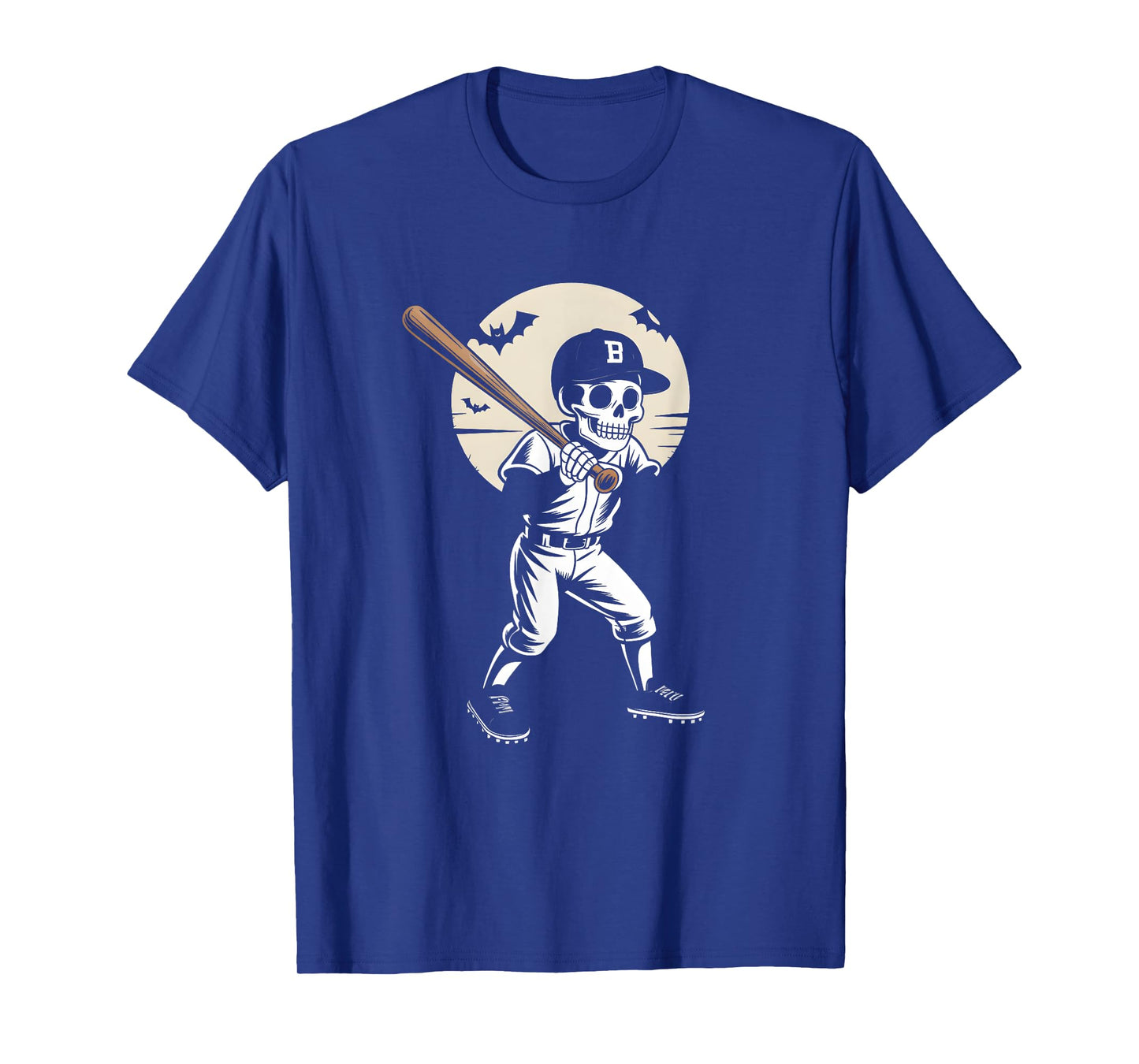 Halloween Skeleton Baseball Player Costume Men Boys Kids T-Shirt