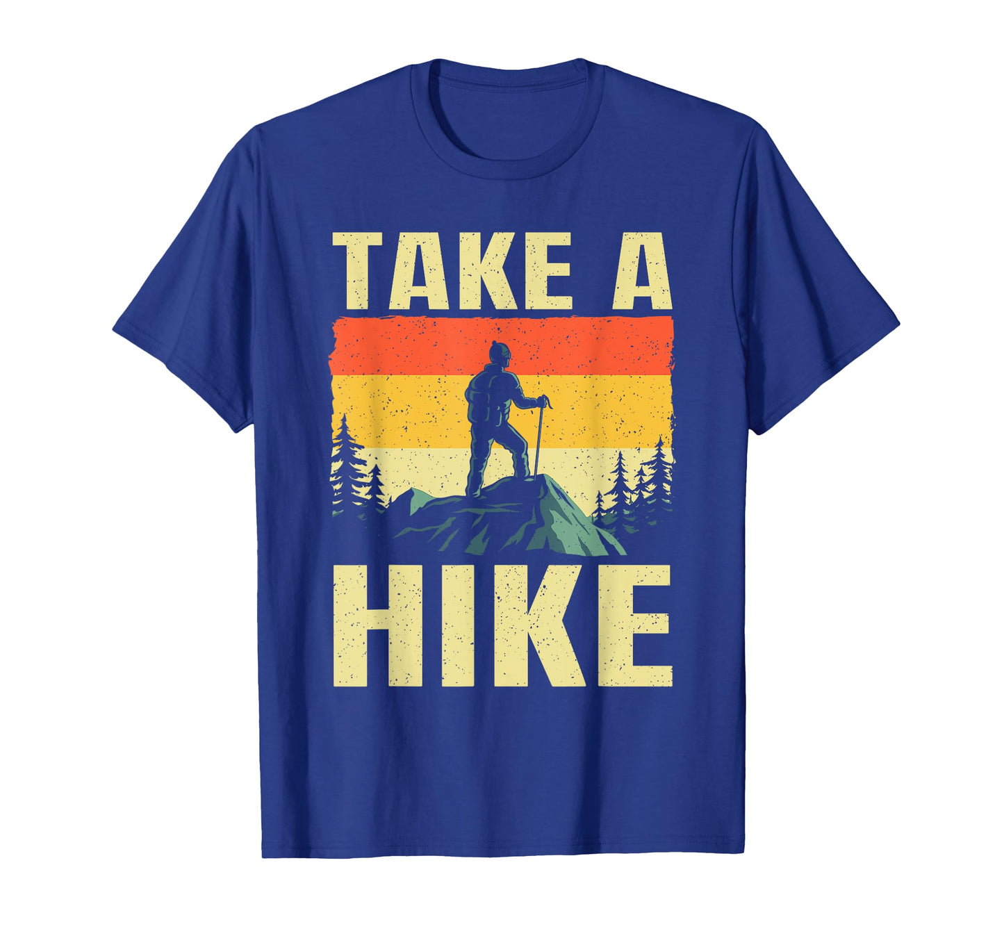 Cool Hiking Art For Men Women Mountaineer Hike Outdoor Hiker T-Shirt