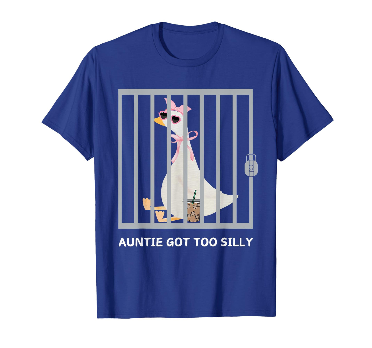 Cute Funny Auntie Got Too Silly Coquette Bow Mothers Day T-Shirt