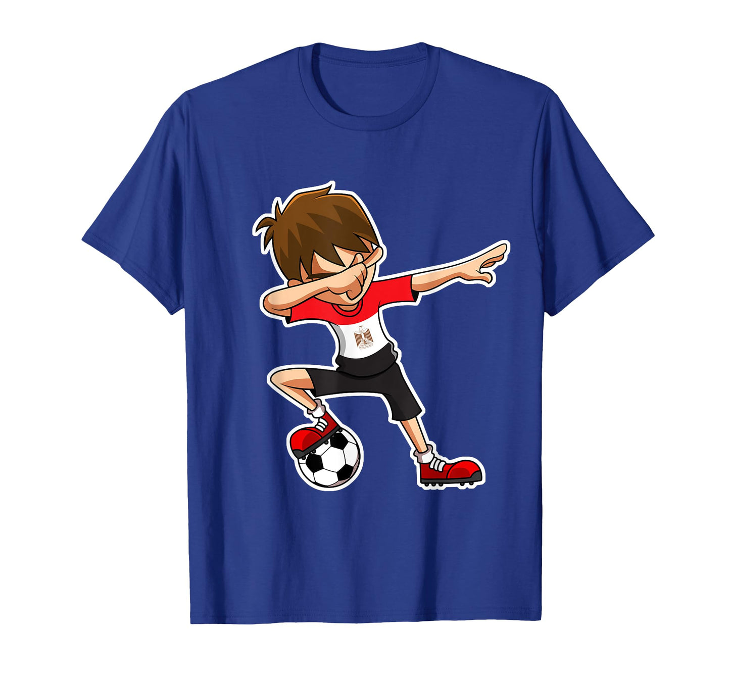 Dabbing Soccer Boy Egypt Jersey, Egyptian Kids Dab Gifts T-Shirt